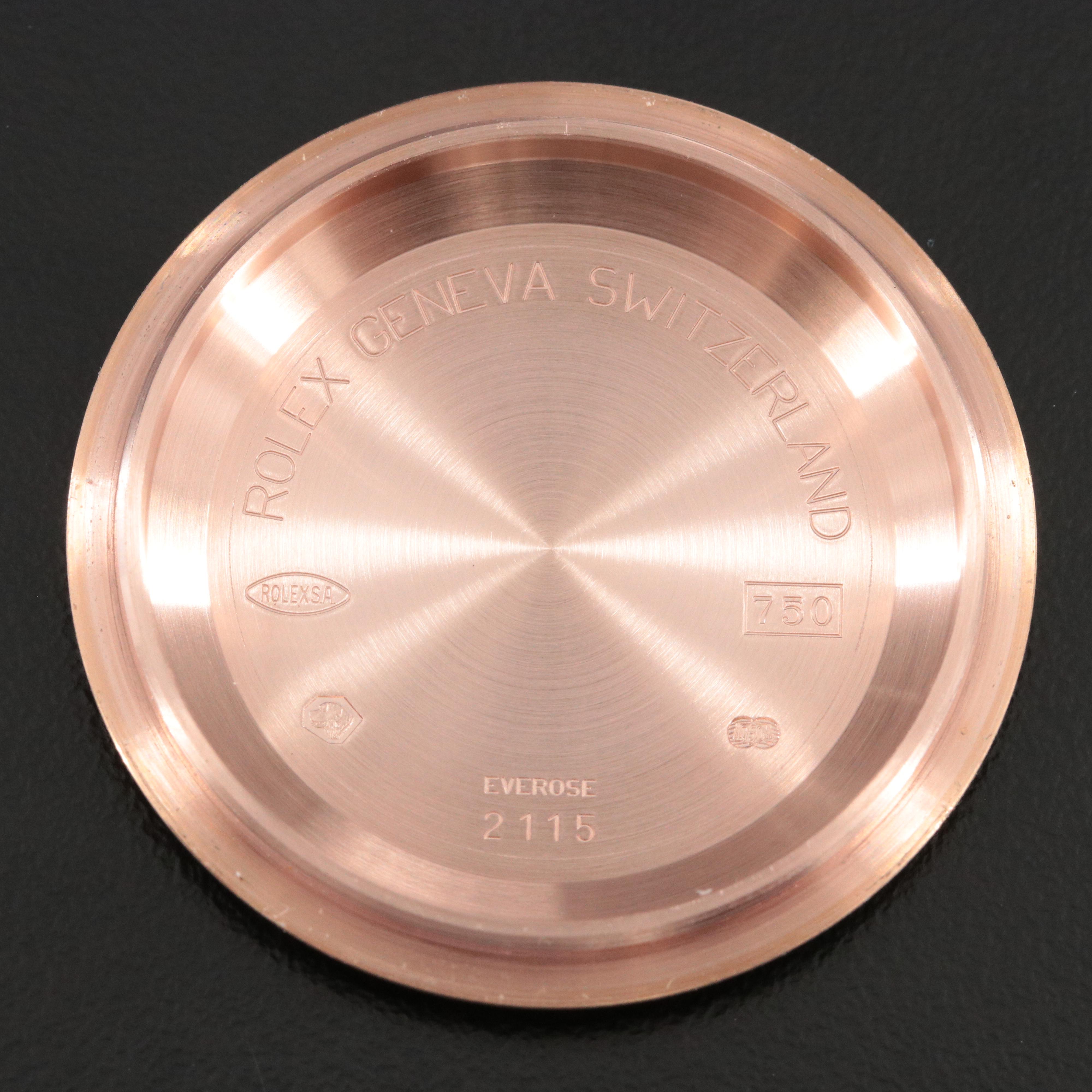 Rolex Daytona 18K Rose Gold Chocolate Arabic Dial 1116515 Watch