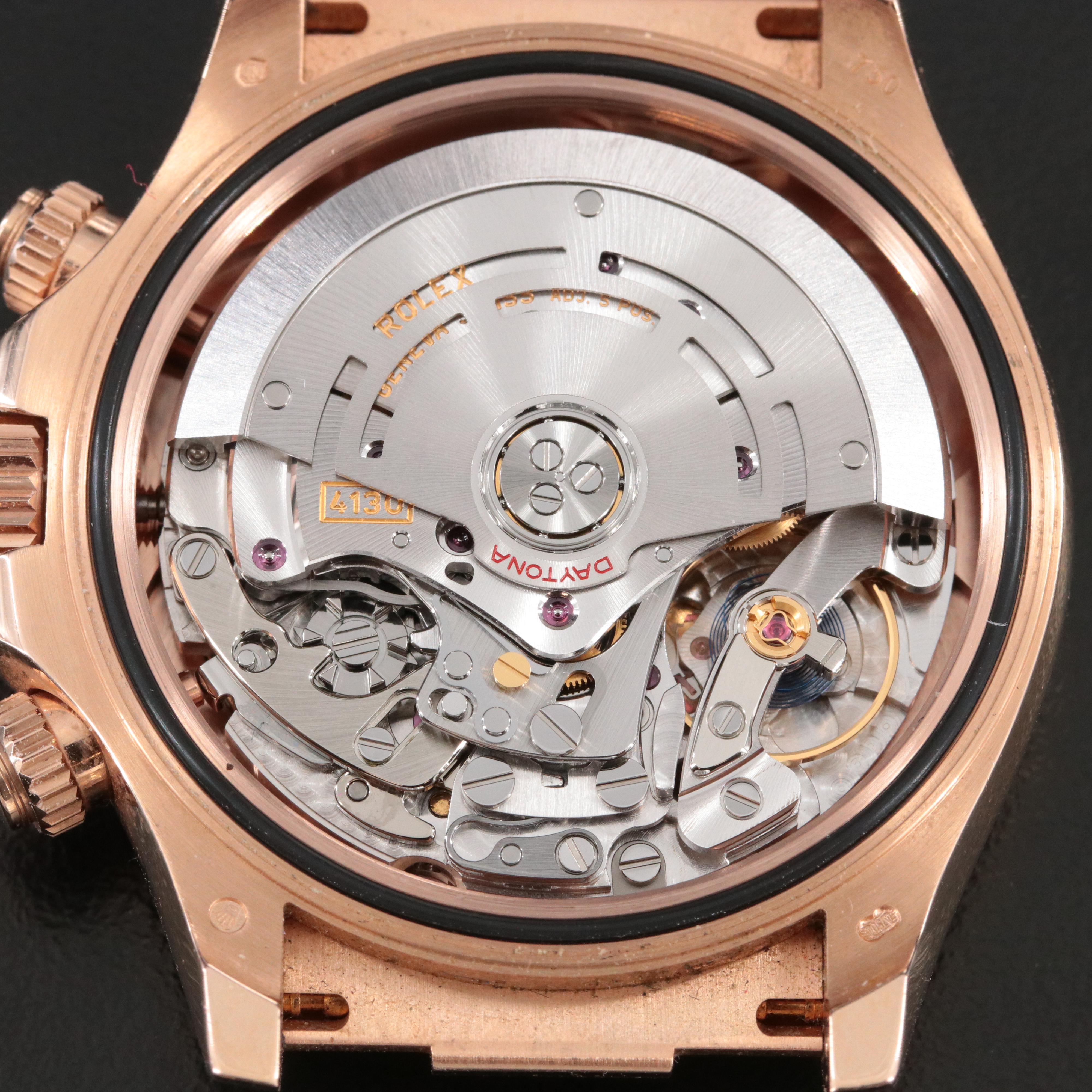 Rolex Daytona 18K Rose Gold Chocolate Arabic Dial 1116515 Watch