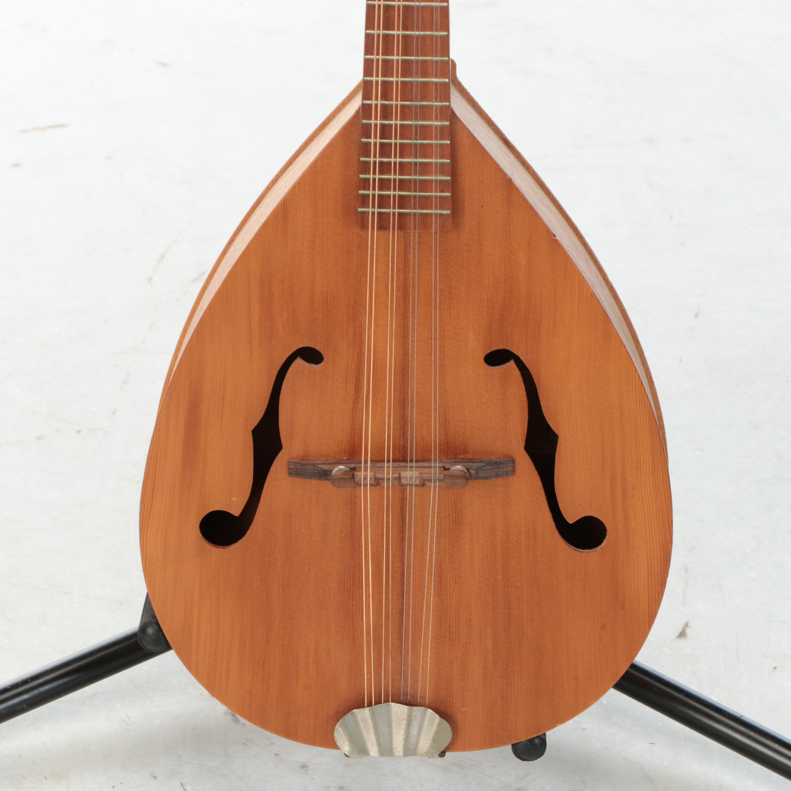 Handcrafted Wooden Flat Back Mandolin