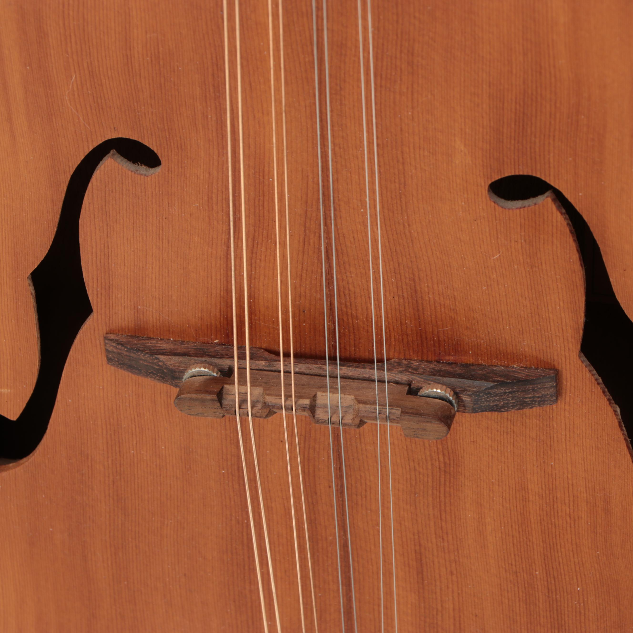 Handcrafted Wooden Flat Back Mandolin