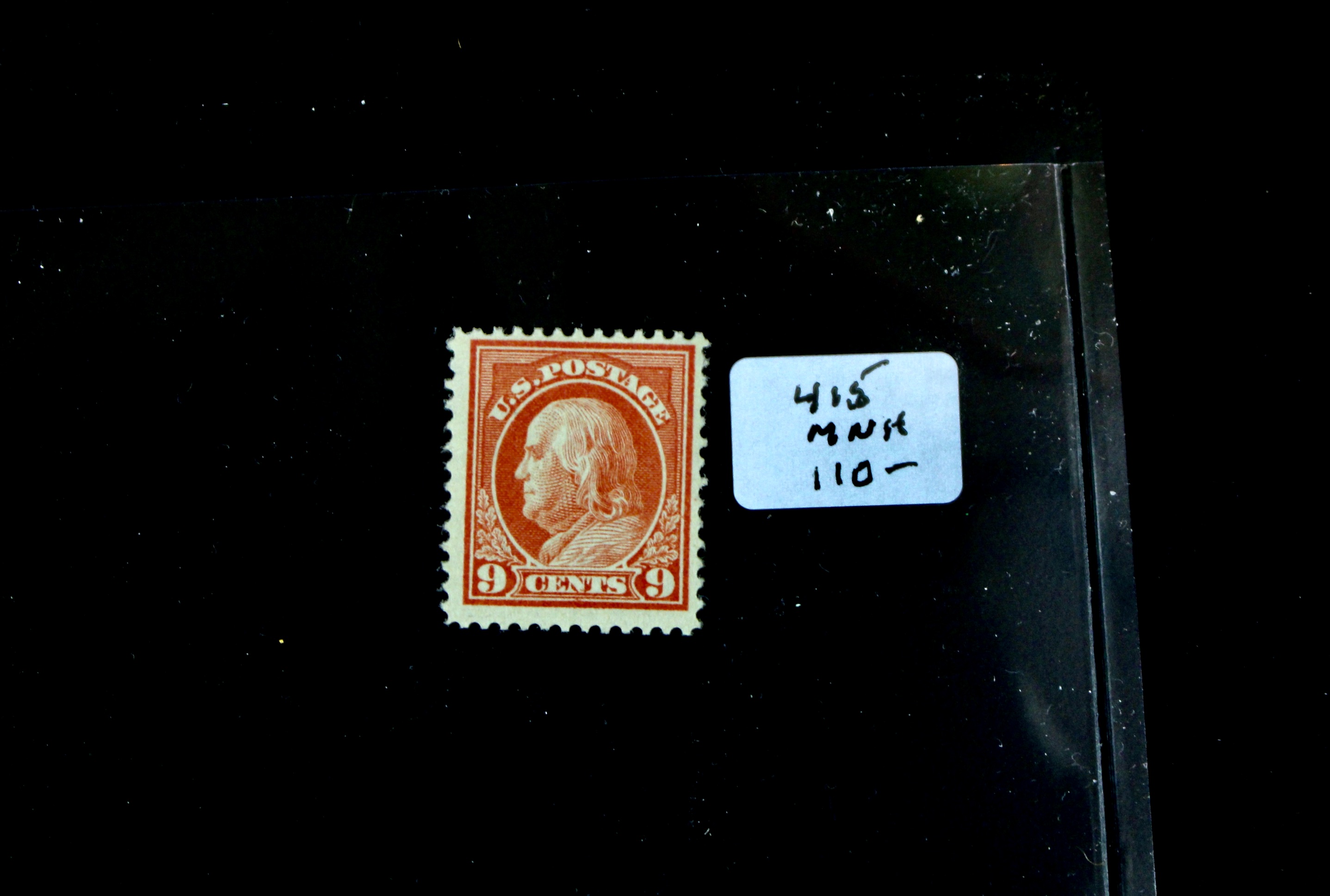 Seven Different Mint Franklin Stamps from 1912-1914