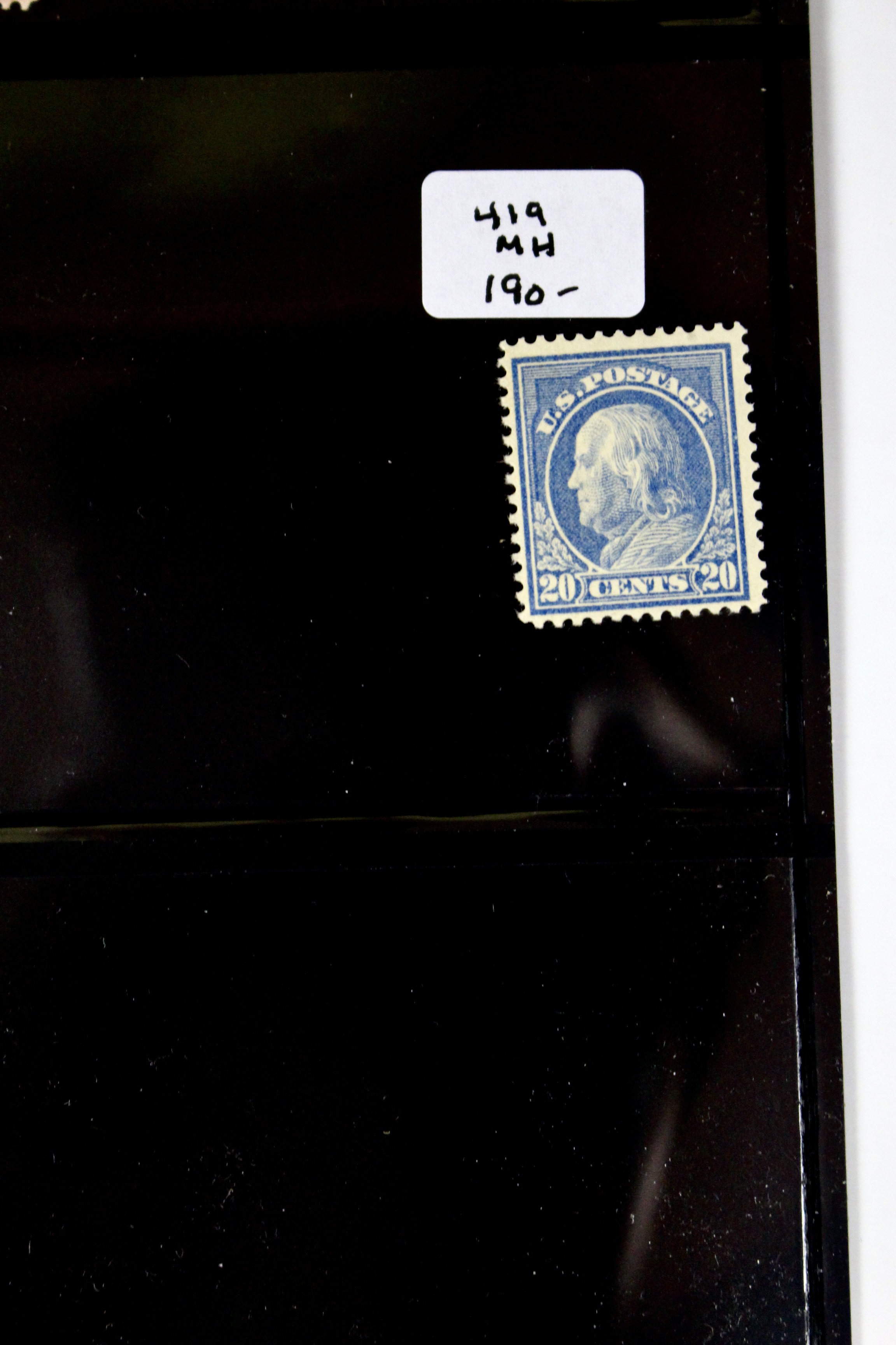 Seven Different Mint Franklin Stamps from 1912-1914