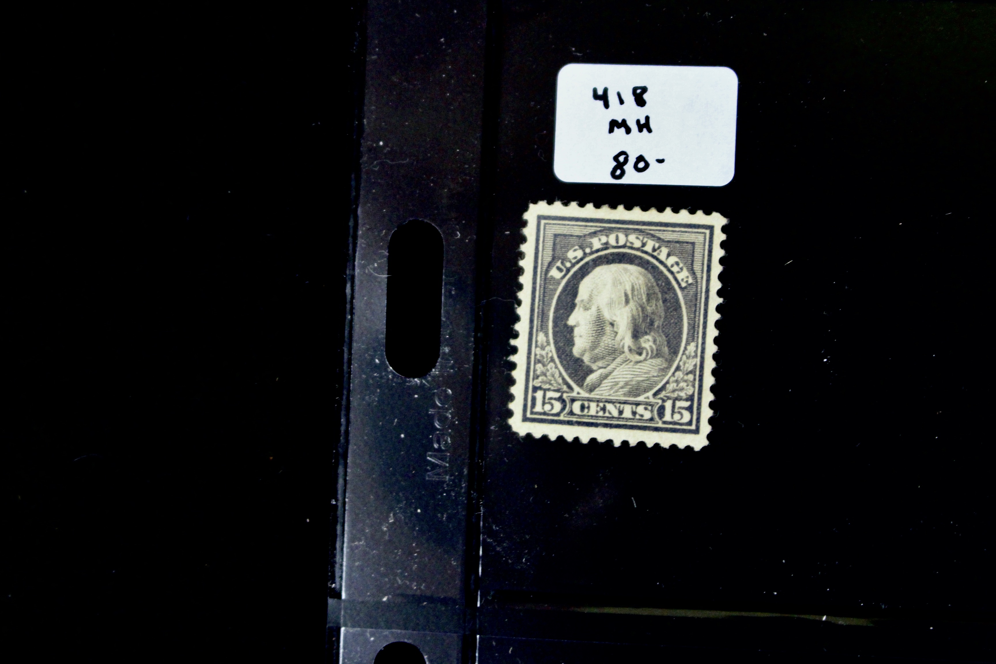 Seven Different Mint Franklin Stamps from 1912-1914