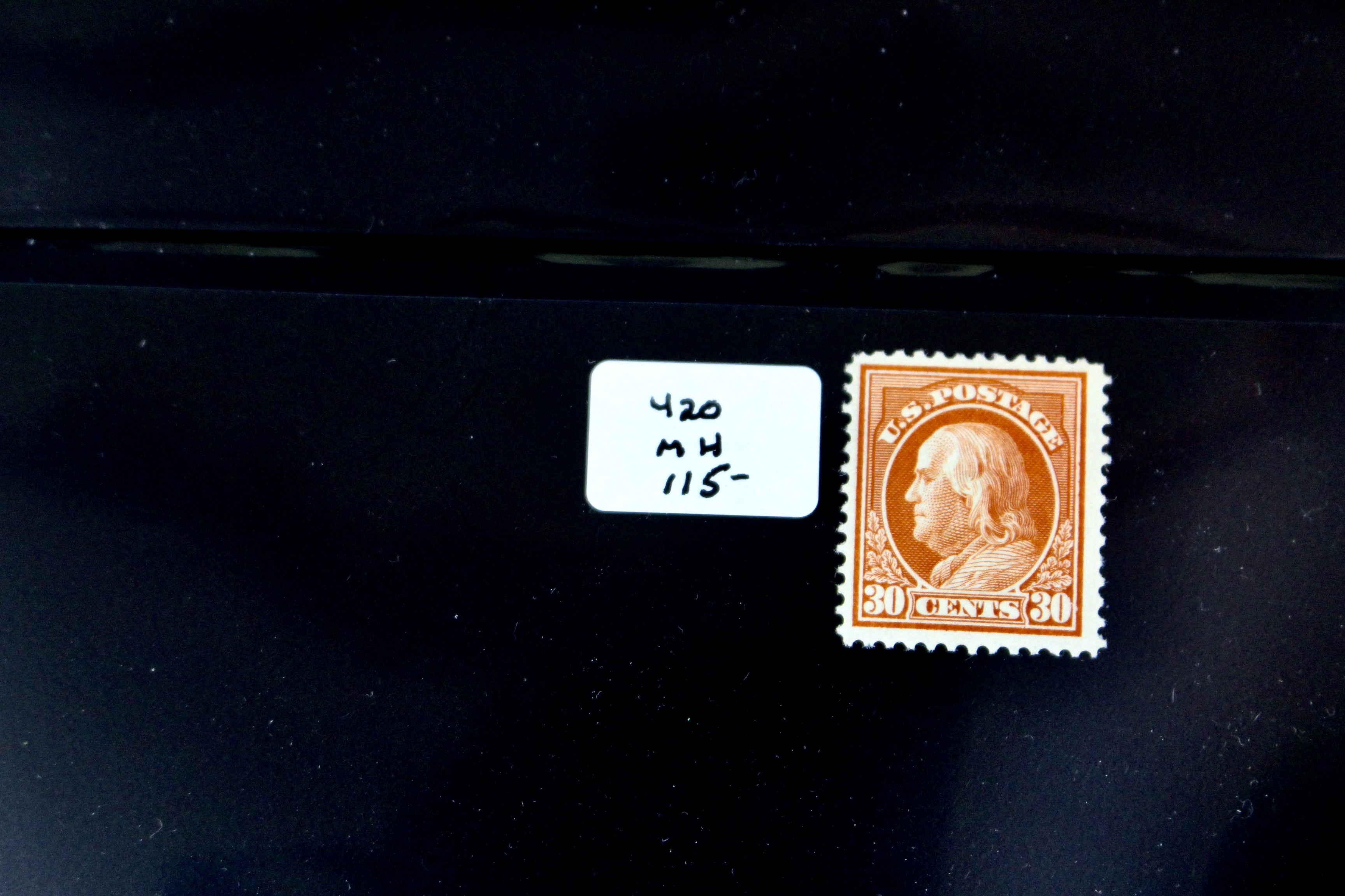 Seven Different Mint Franklin Stamps from 1912-1914