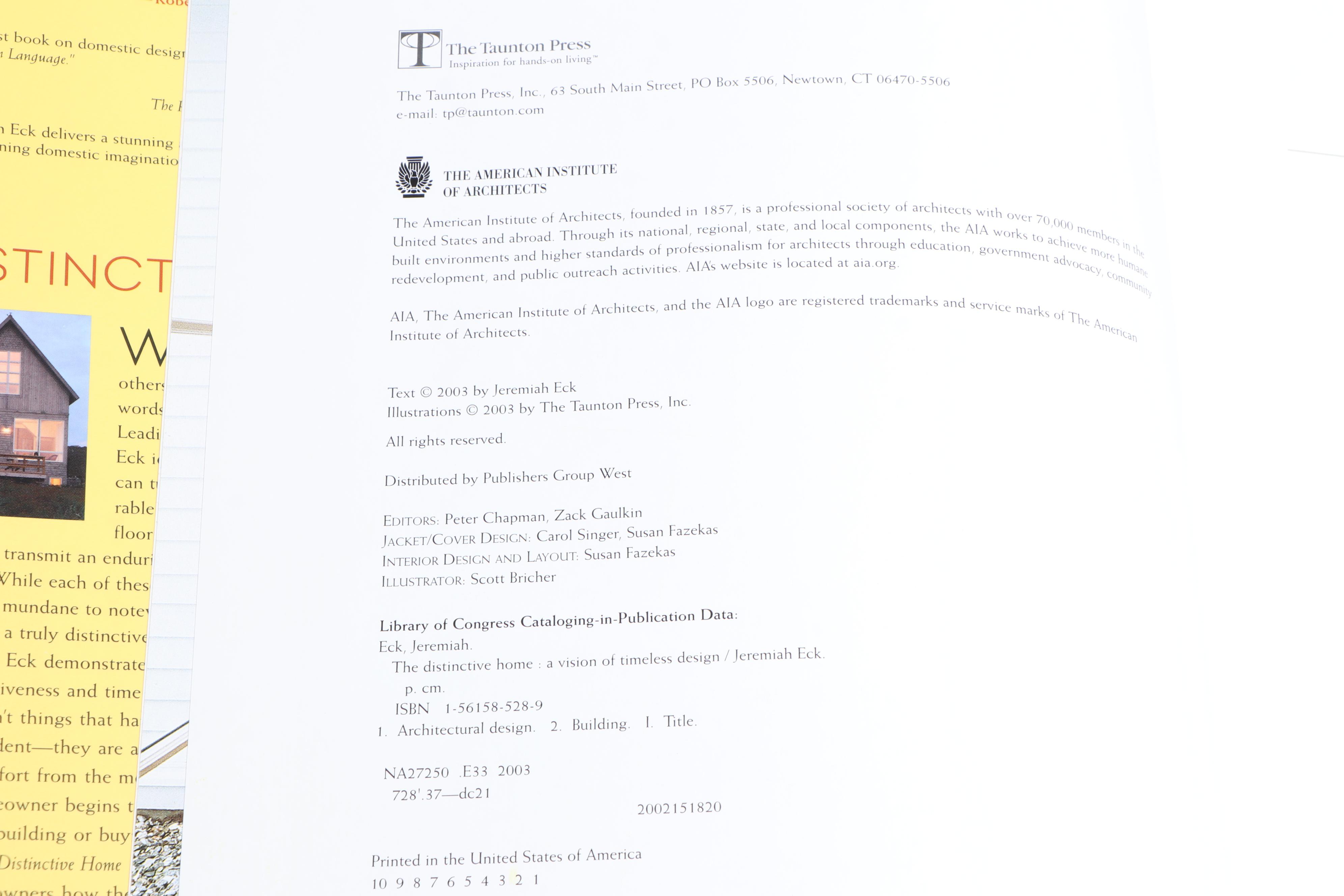 "Houses," "The Distinctive Home," and More Home Architecture Books