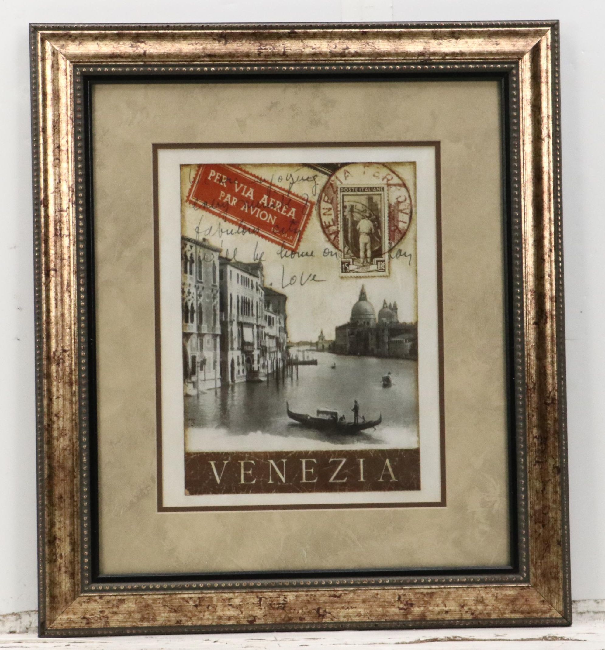 Scrapbook Style Travel Offset Lithographs, Circa 2010