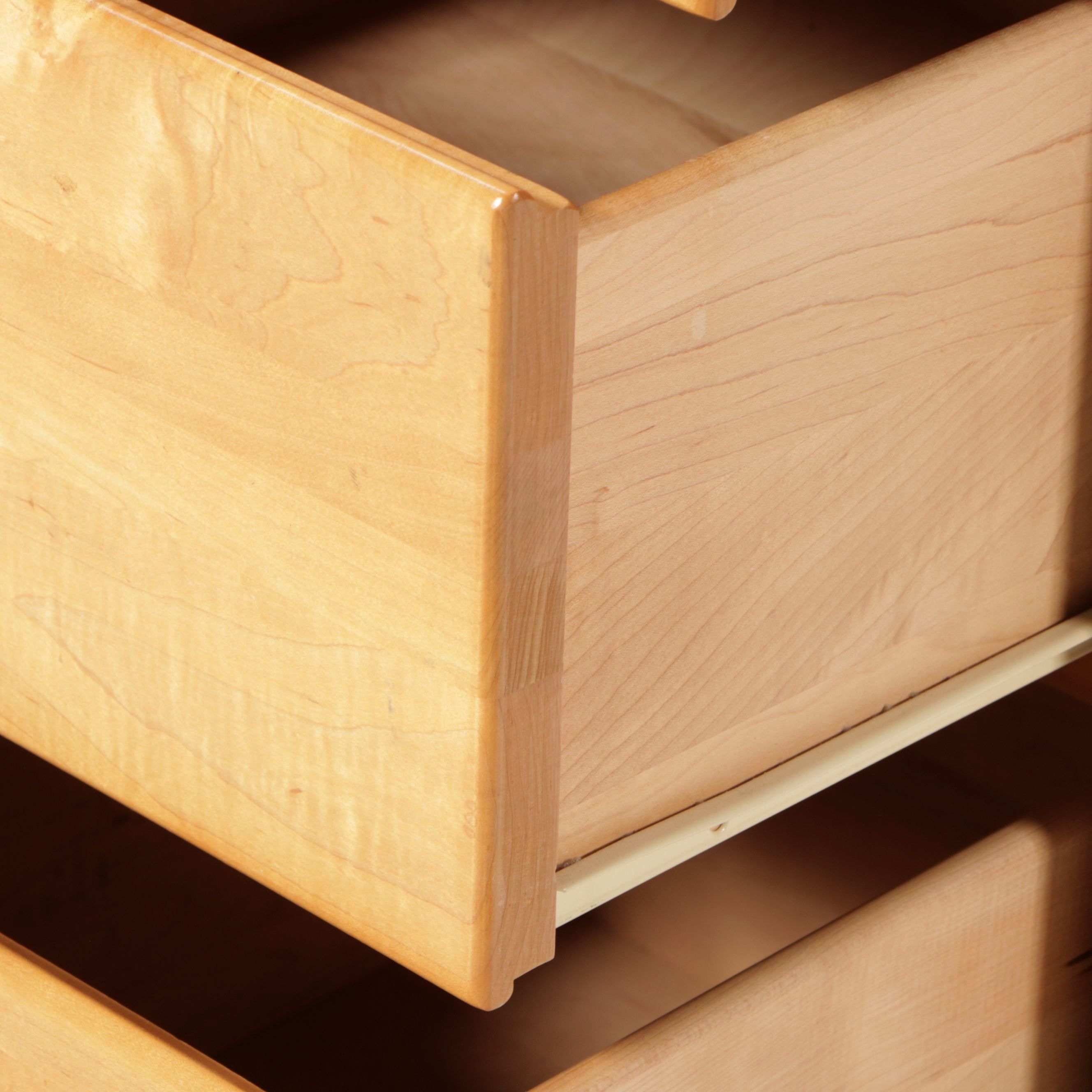 Blonde Wood Desk with Hutch and Desk Chair