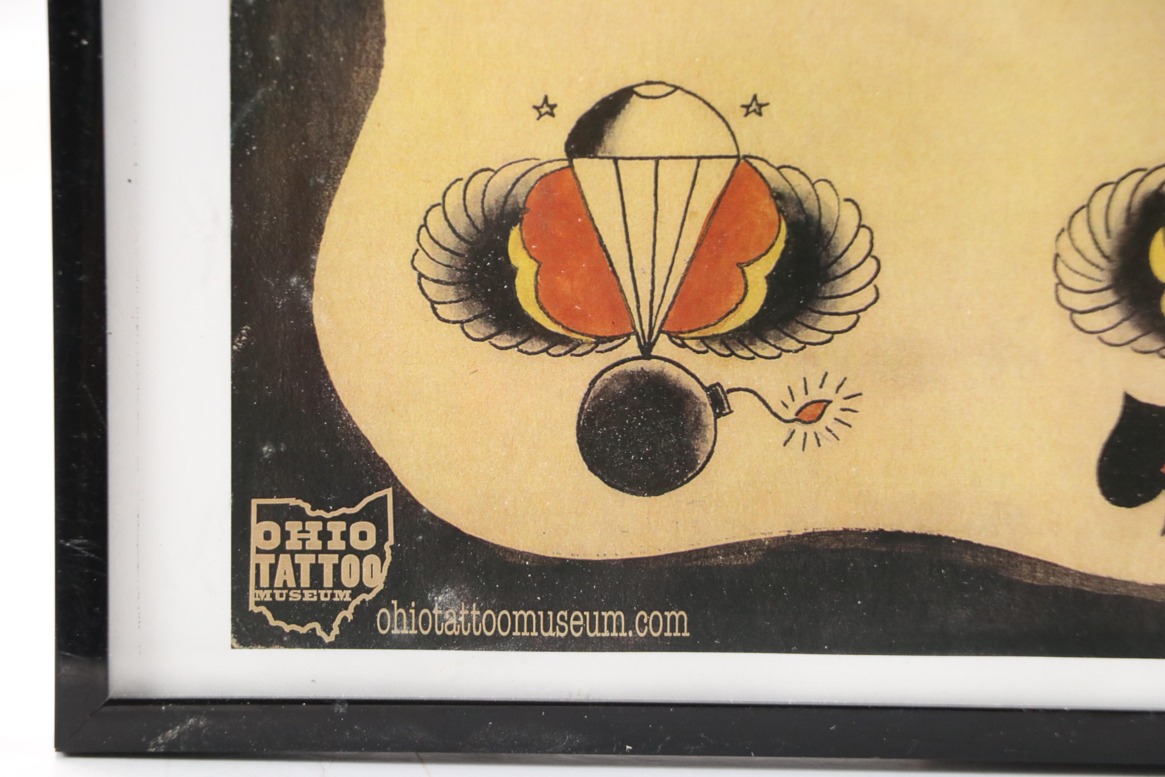 Ohio Tattoo Museum Offset Lithographs of Leonard St. Clair US Air Force Designs