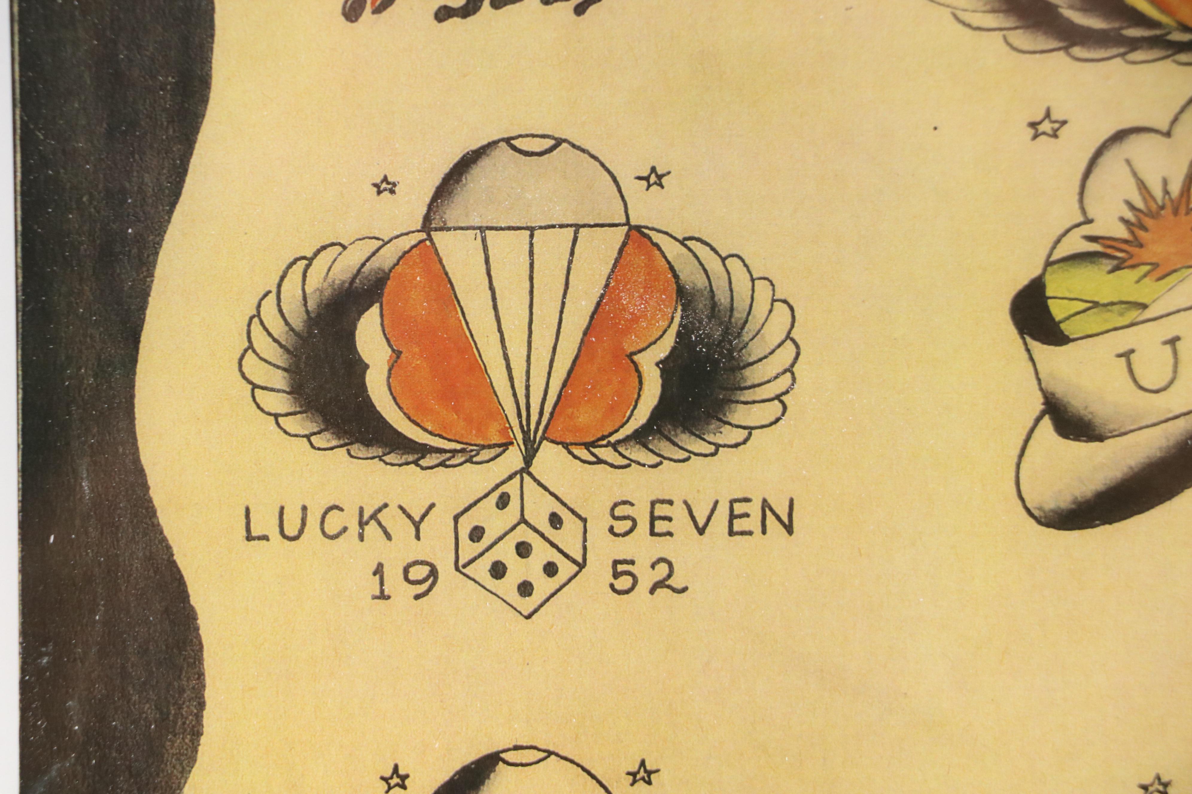 Ohio Tattoo Museum Offset Lithographs of Leonard St. Clair US Air Force Designs