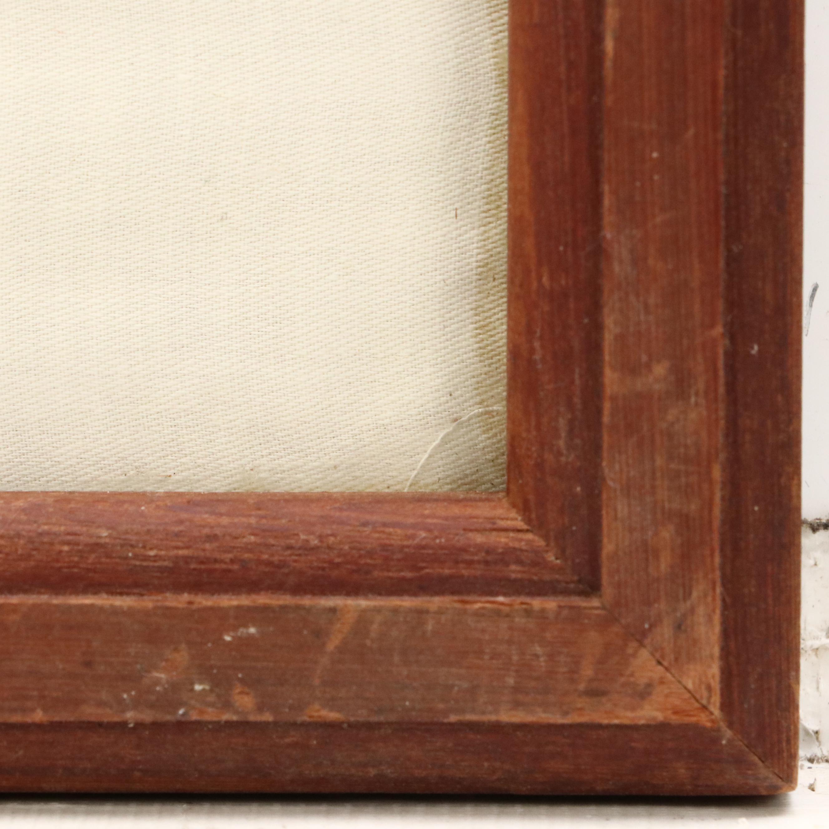 Watercolor Painting on Silk of Bird Eating Berries