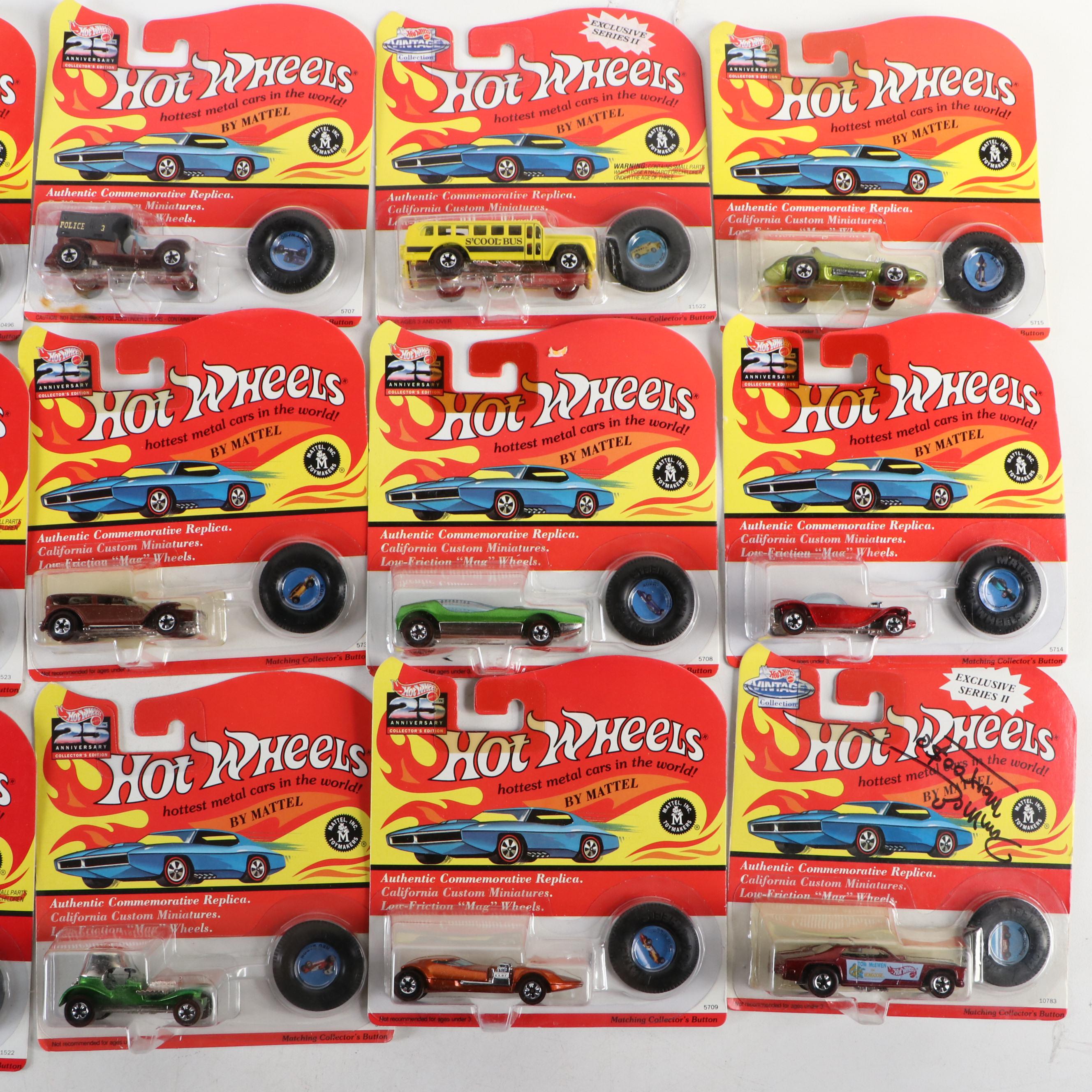 Hot Wheels 25th Anniversary Collector's Edition and Other Cars with Model Kit