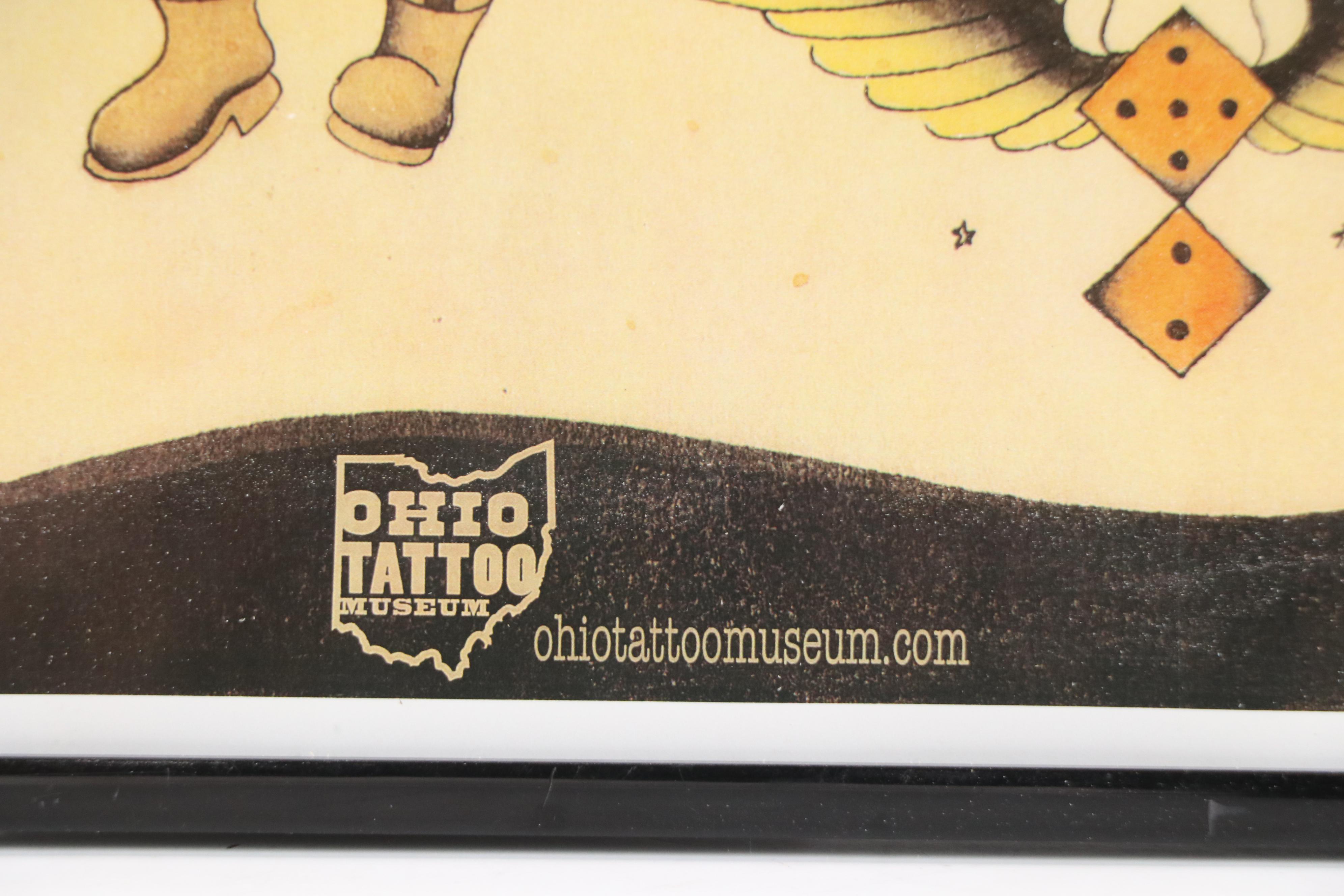 Ohio Tattoo Museum Offset Lithographs of Leonard St. Clair Tattoo Designs