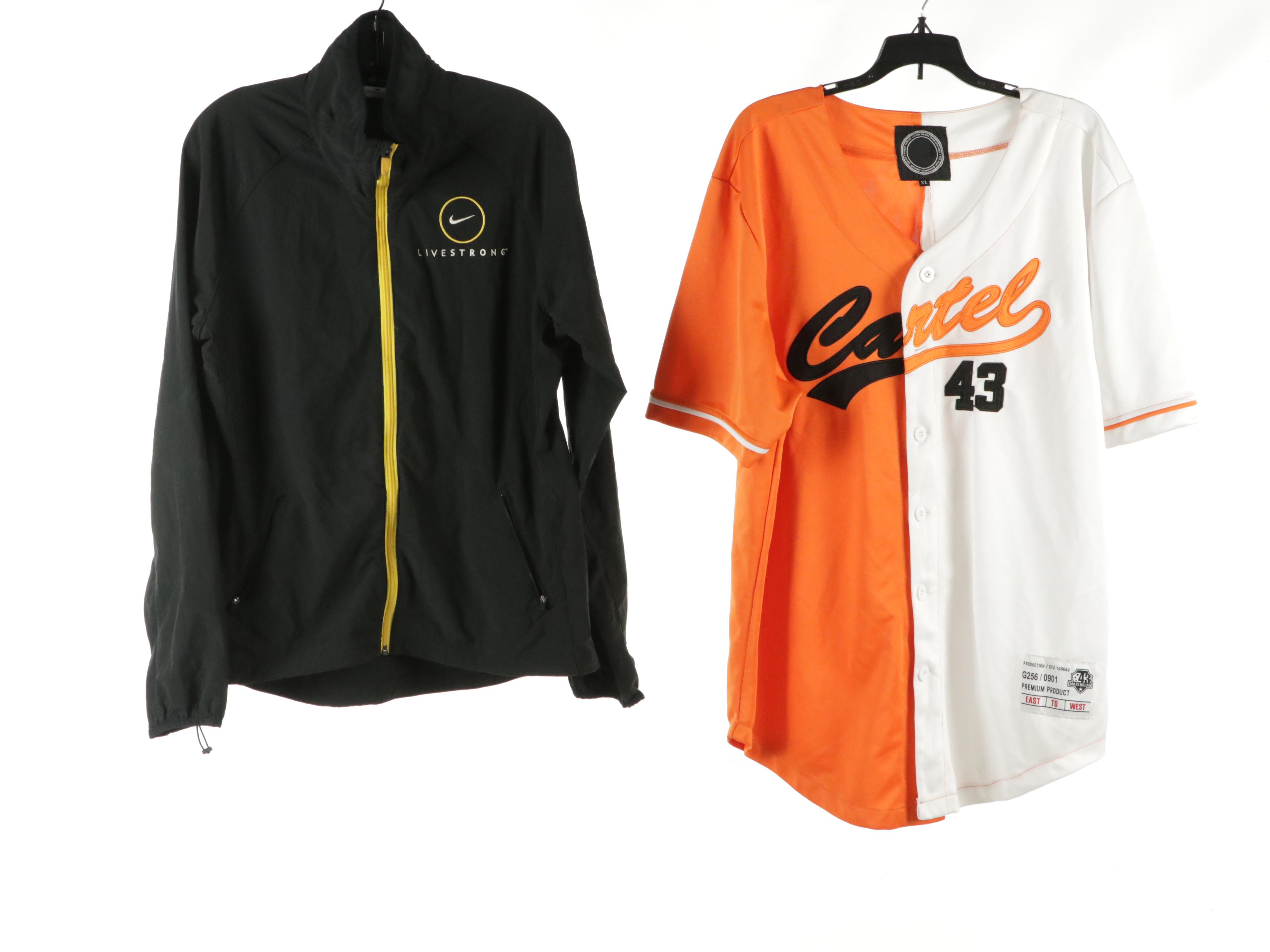Men's Nike Graphic T-Shirts, Livestrong Zip Jacket, Other Jersey and T-Shirt