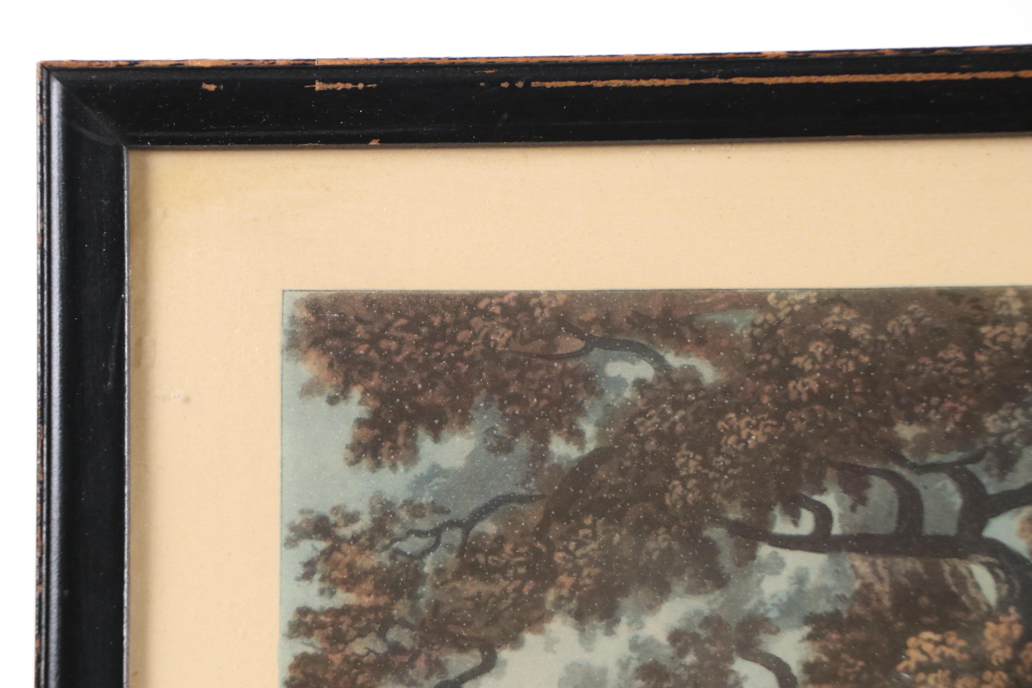 English Fox Hunting Offset Lithograph "Going Out" After Dean Wolstenholme