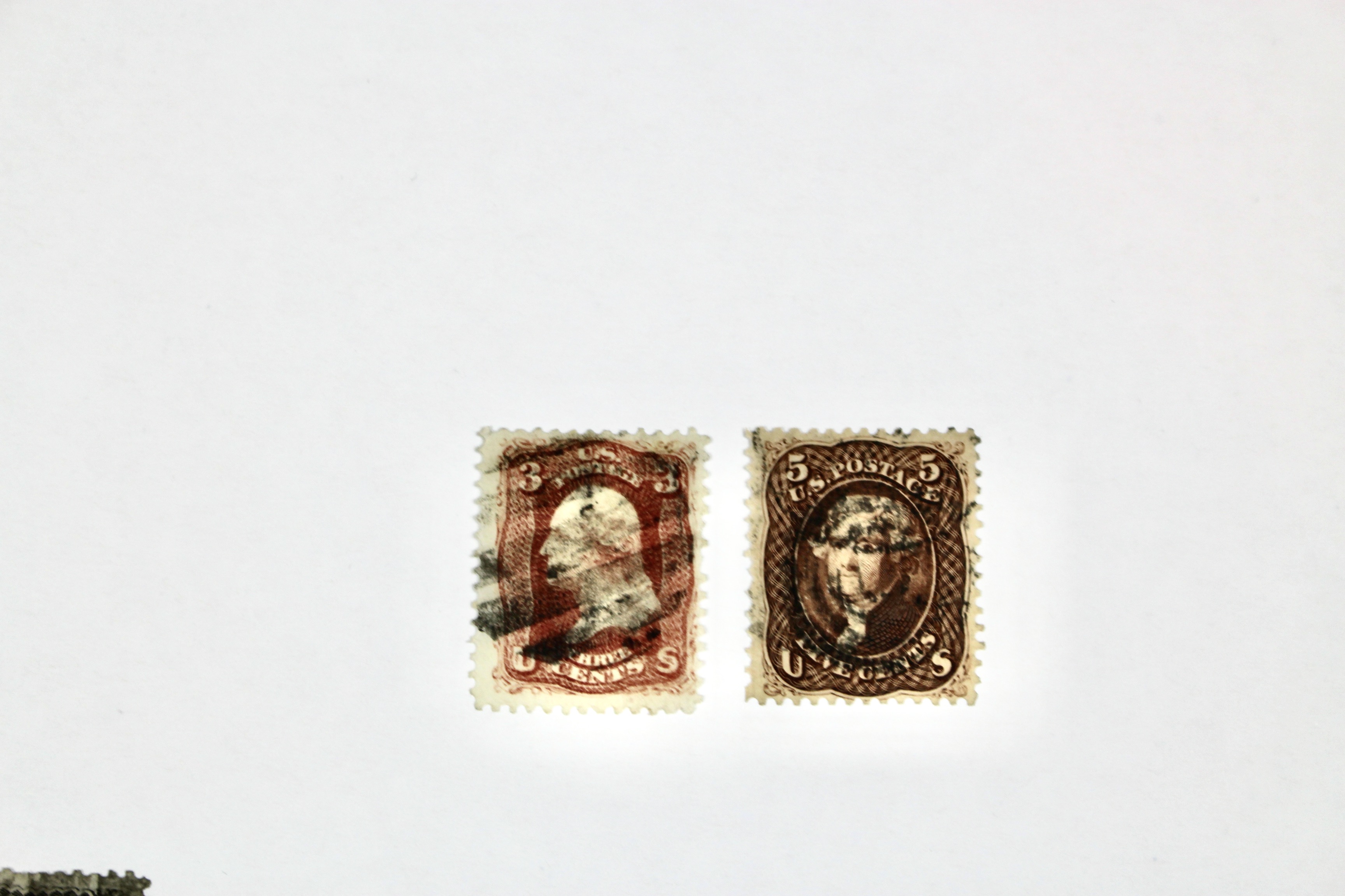 Six Early Used U.S. Stamps Including Scott# 68