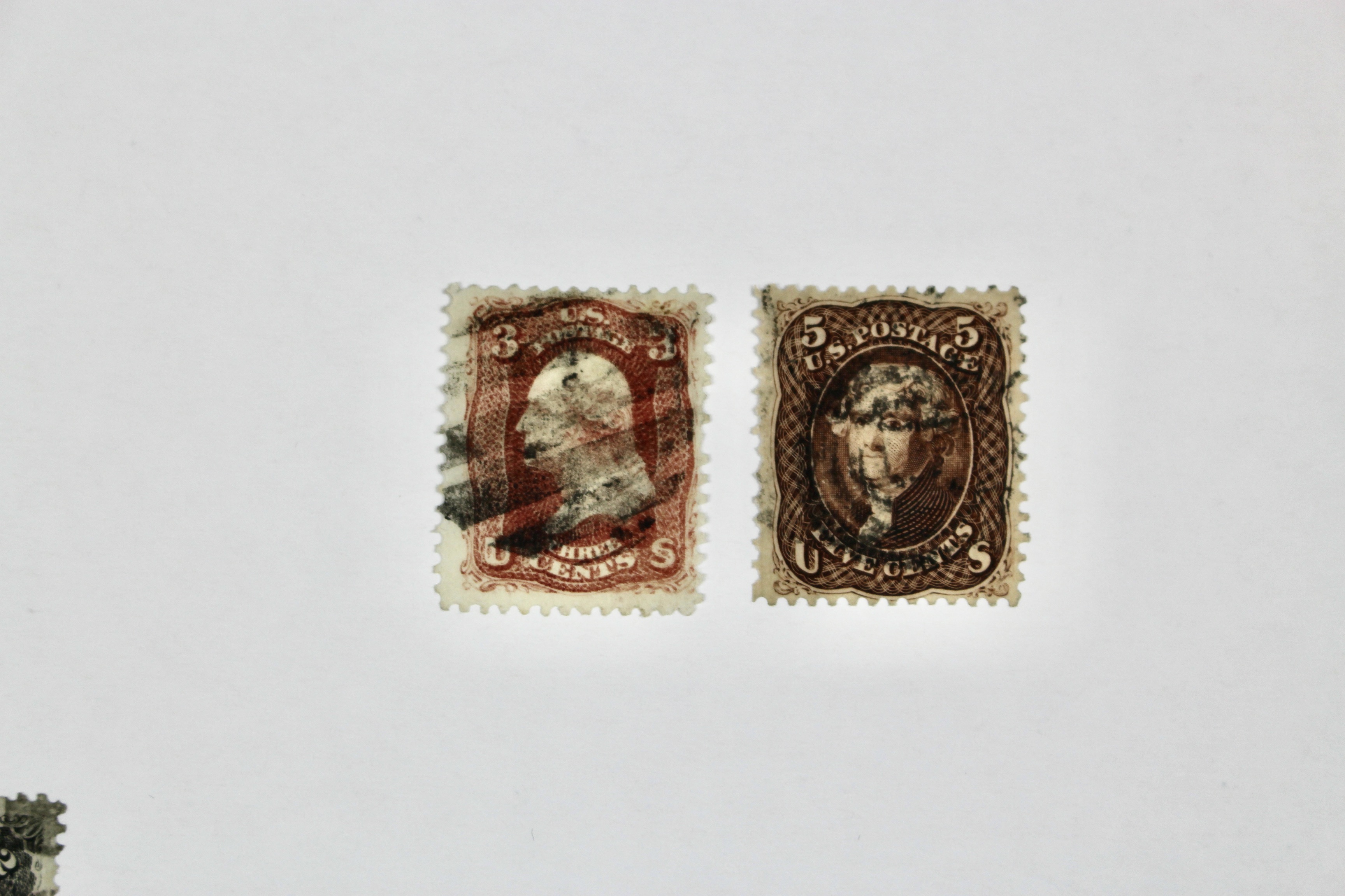 Six Early Used U.S. Stamps Including Scott# 68