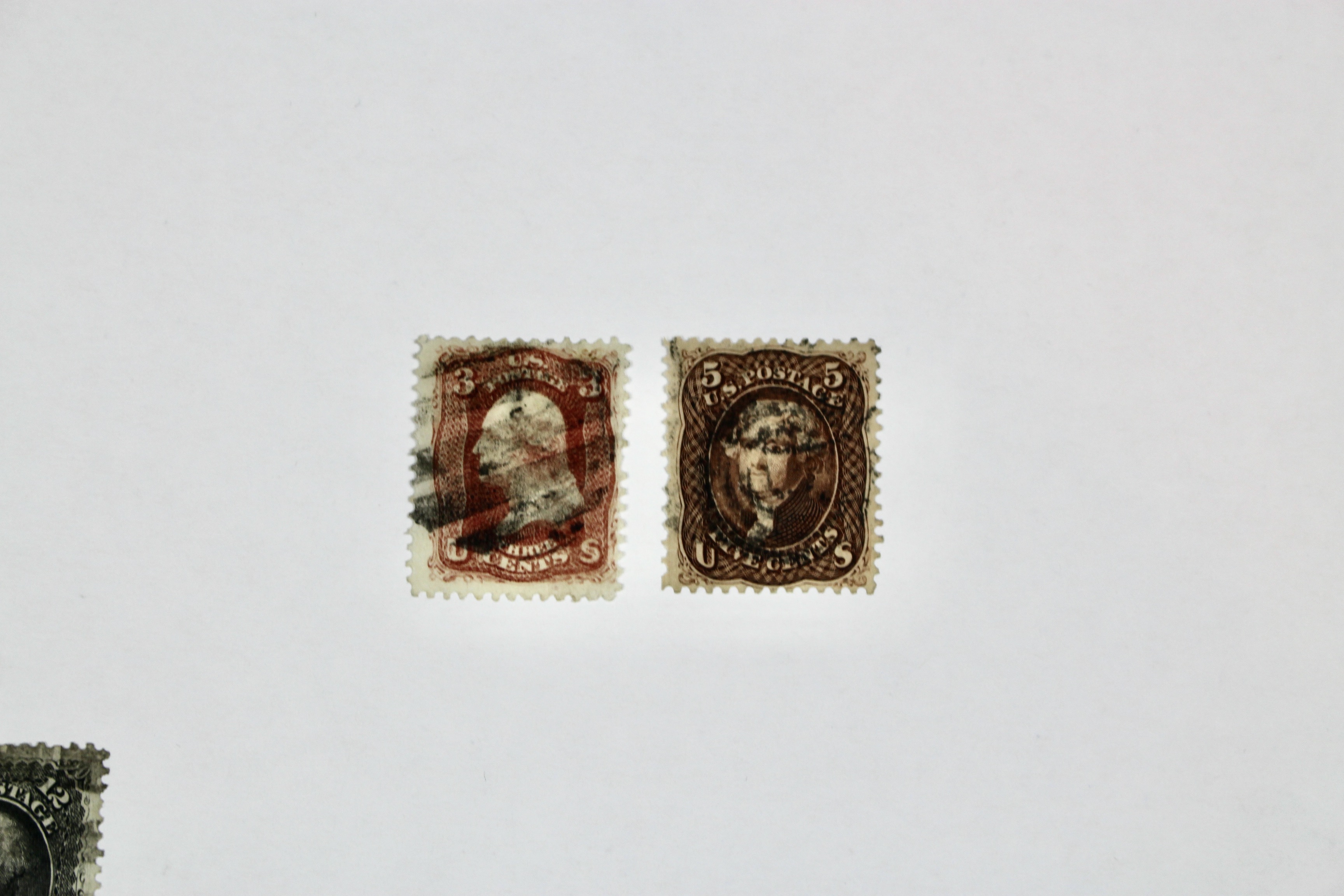 Six Early Used U.S. Stamps Including Scott# 68