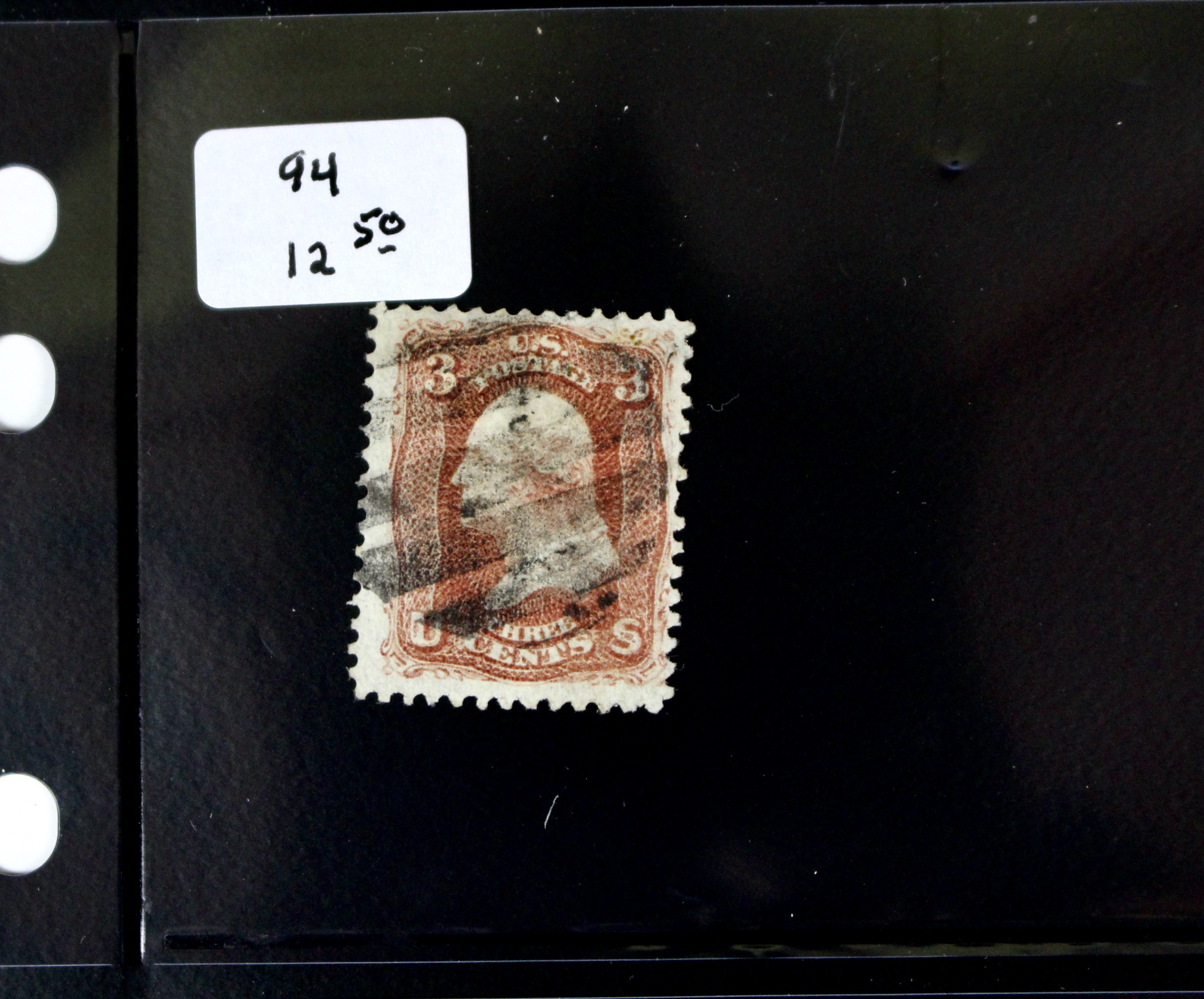 Six Early Used U.S. Stamps Including Scott# 68