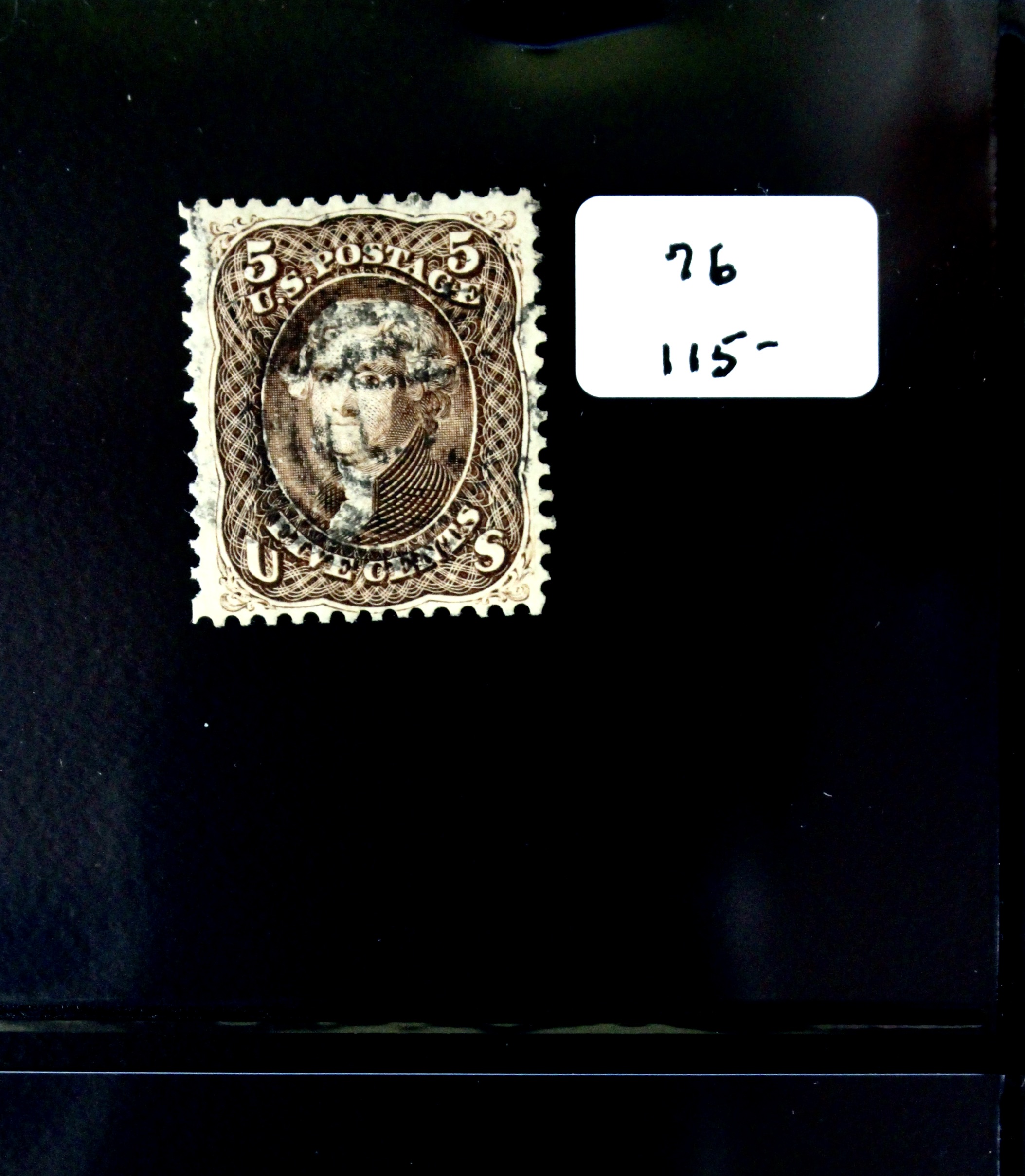 Six Early Used U.S. Stamps Including Scott# 68