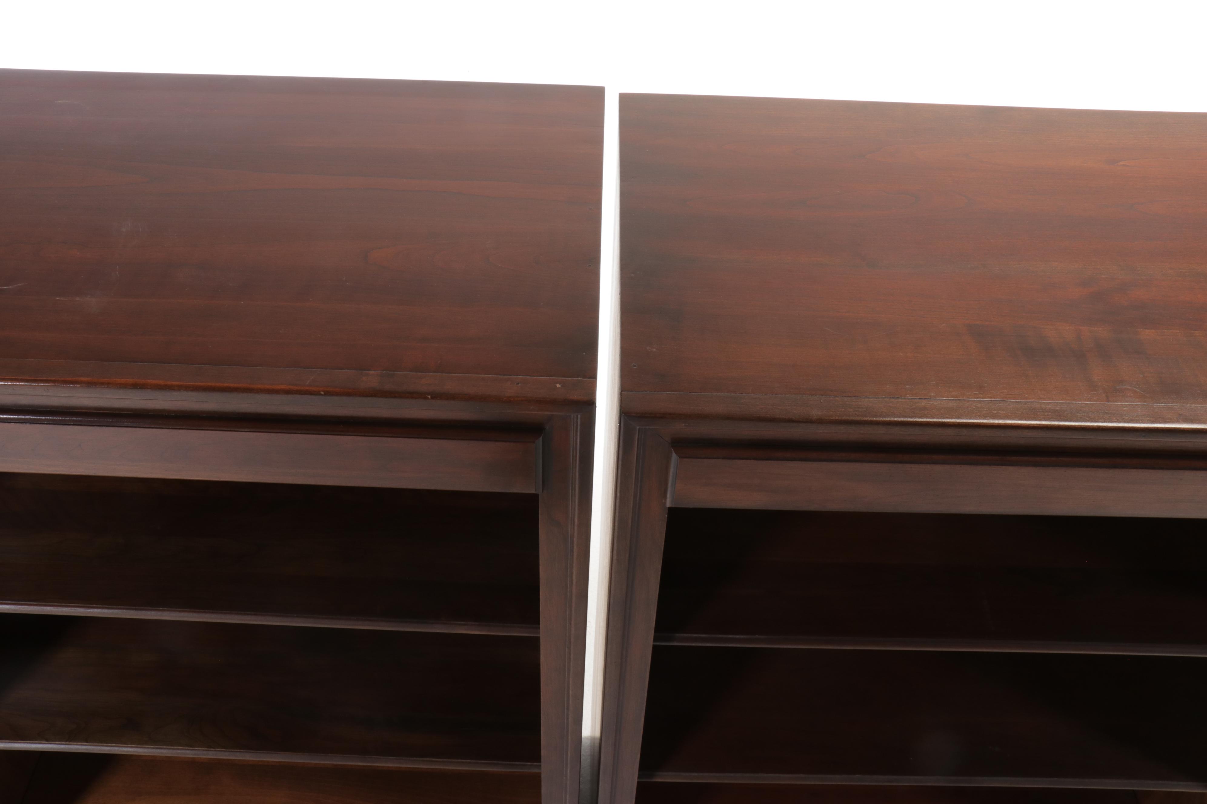 Traditional Style Four-Piece Cherry Bookcase