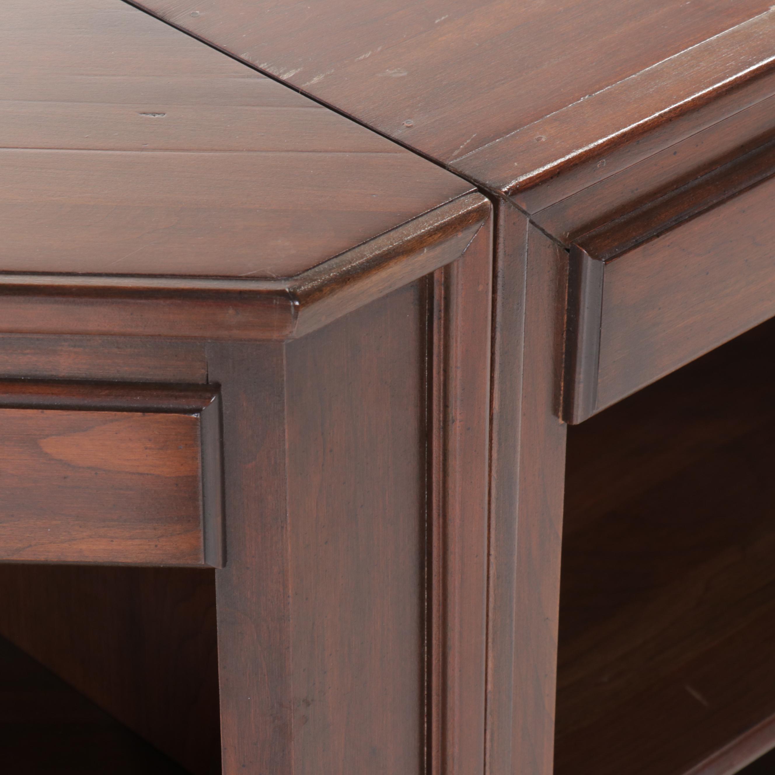 Traditional Style Four-Piece Cherry Bookcase