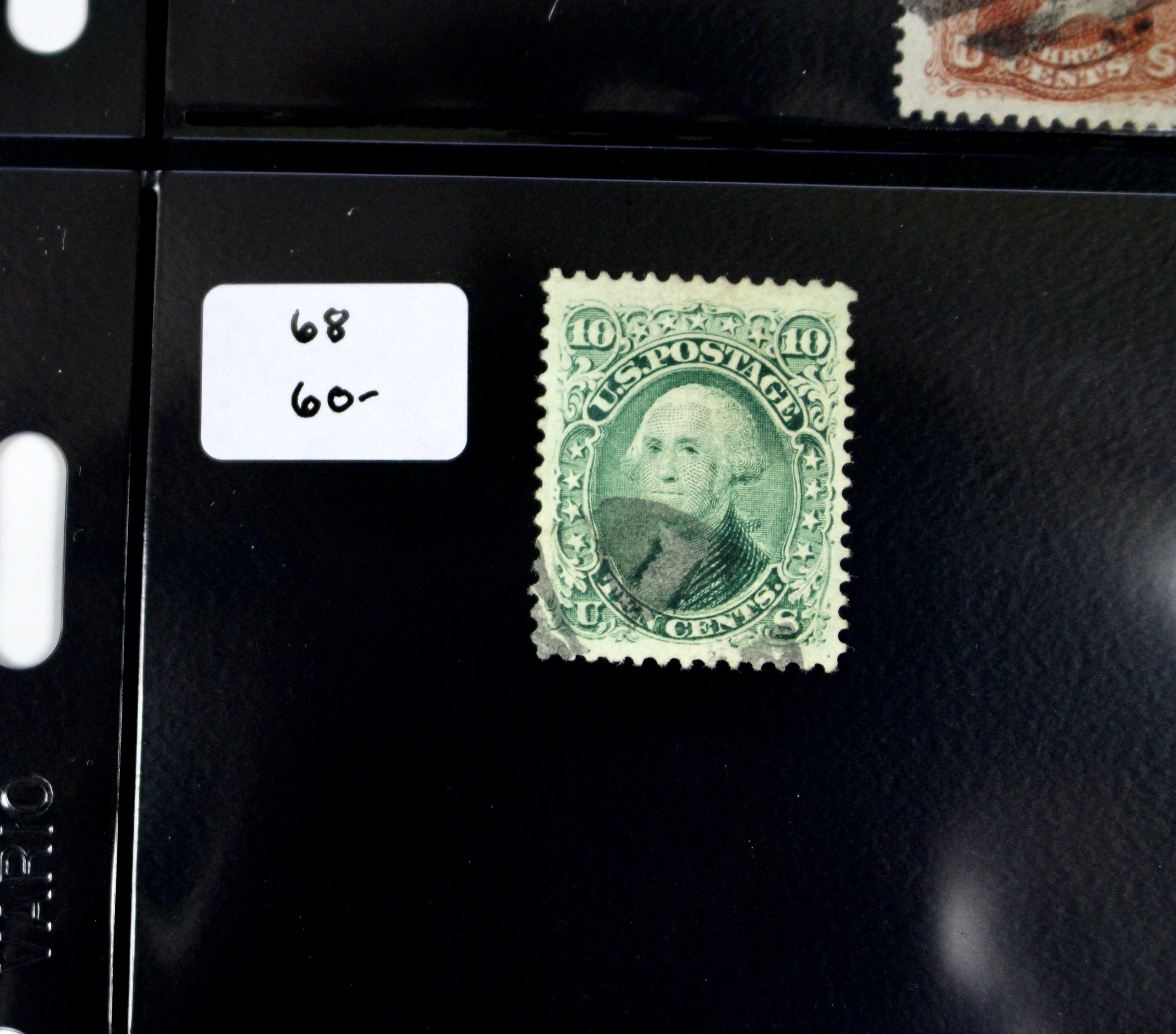 Six Early Used U.S. Stamps Including Scott# 68