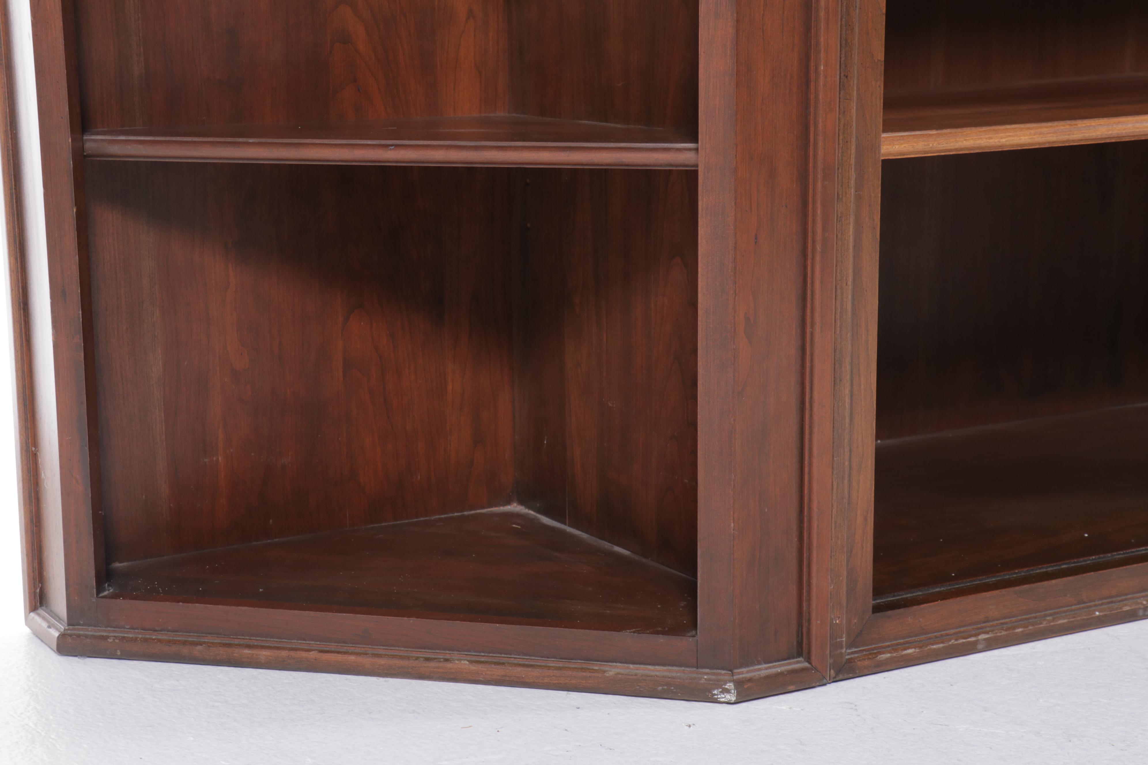 Traditional Style Four-Piece Cherry Bookcase
