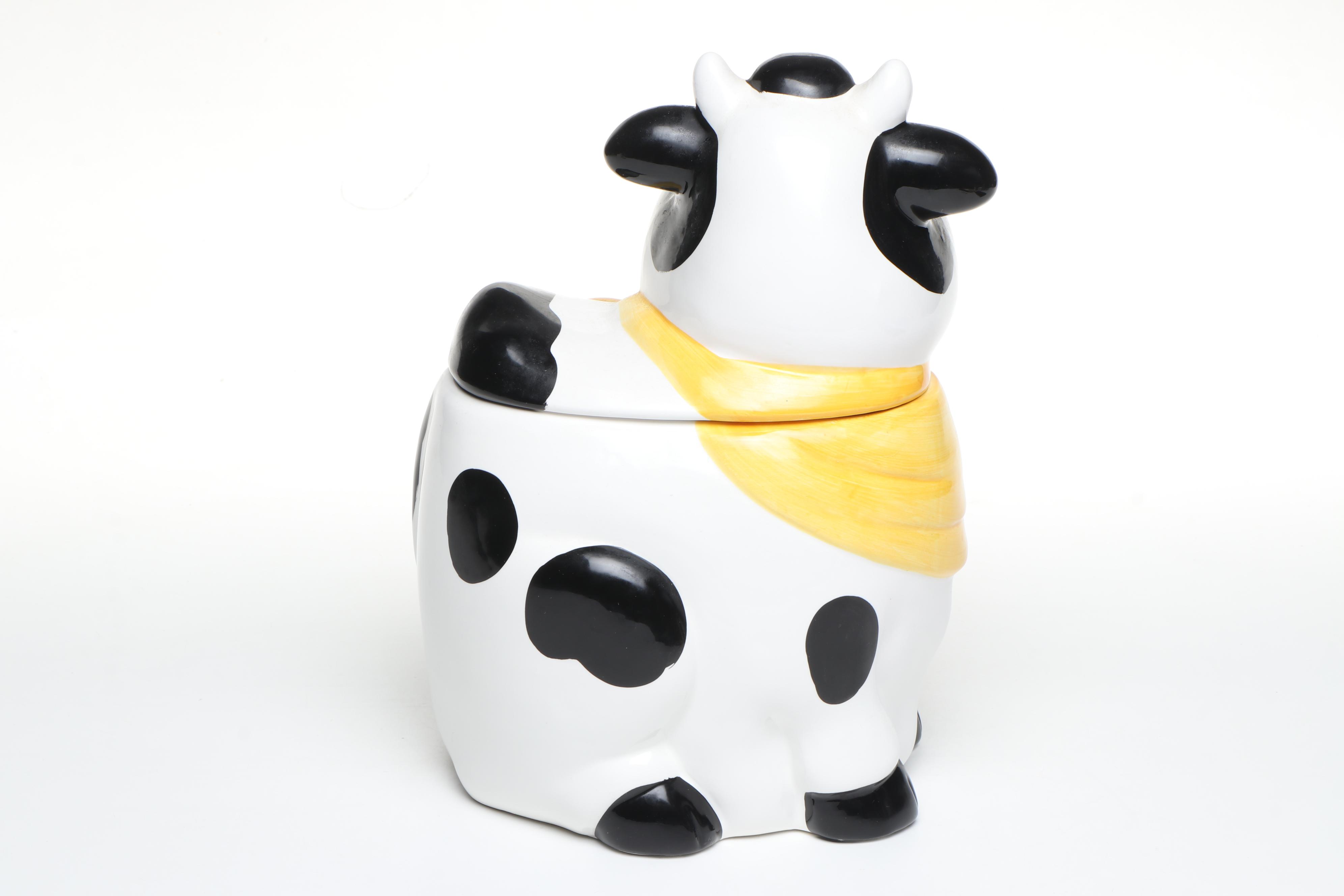 Vintage Coco Dowley and Cooks Club Ceramic Cow Cookie Jars