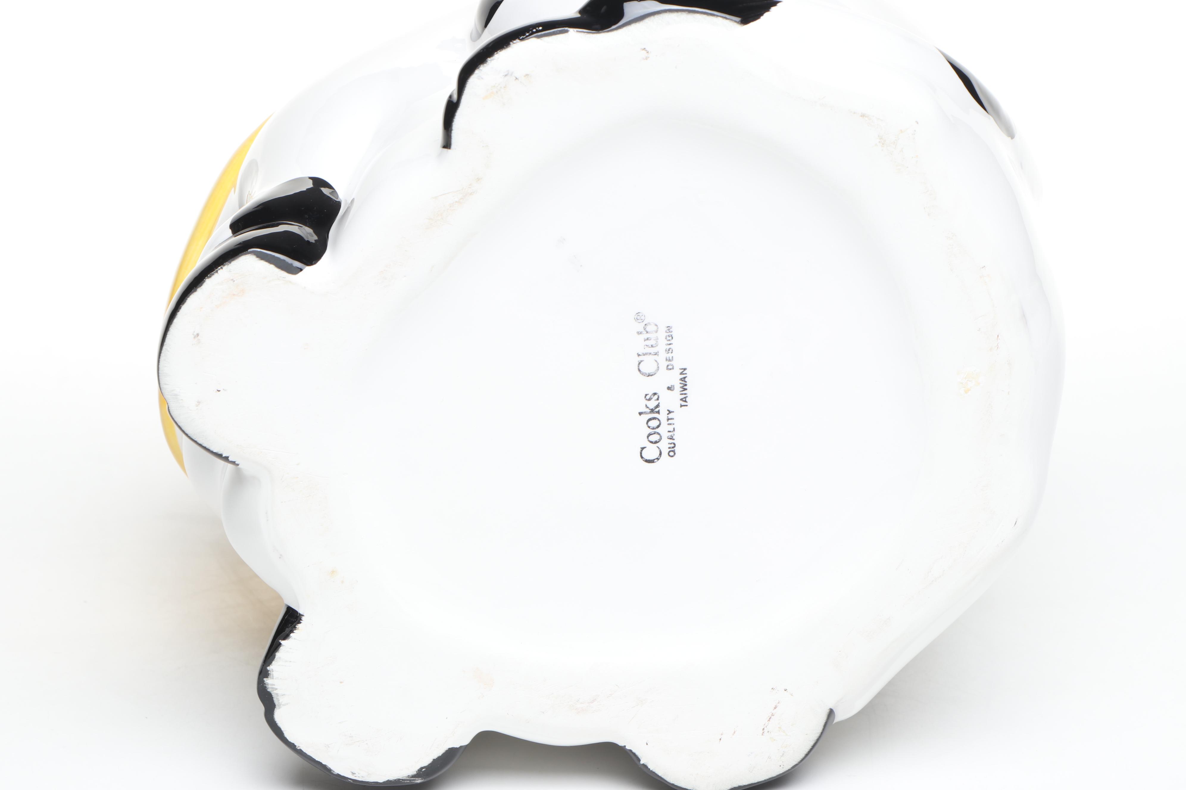 Vintage Coco Dowley and Cooks Club Ceramic Cow Cookie Jars