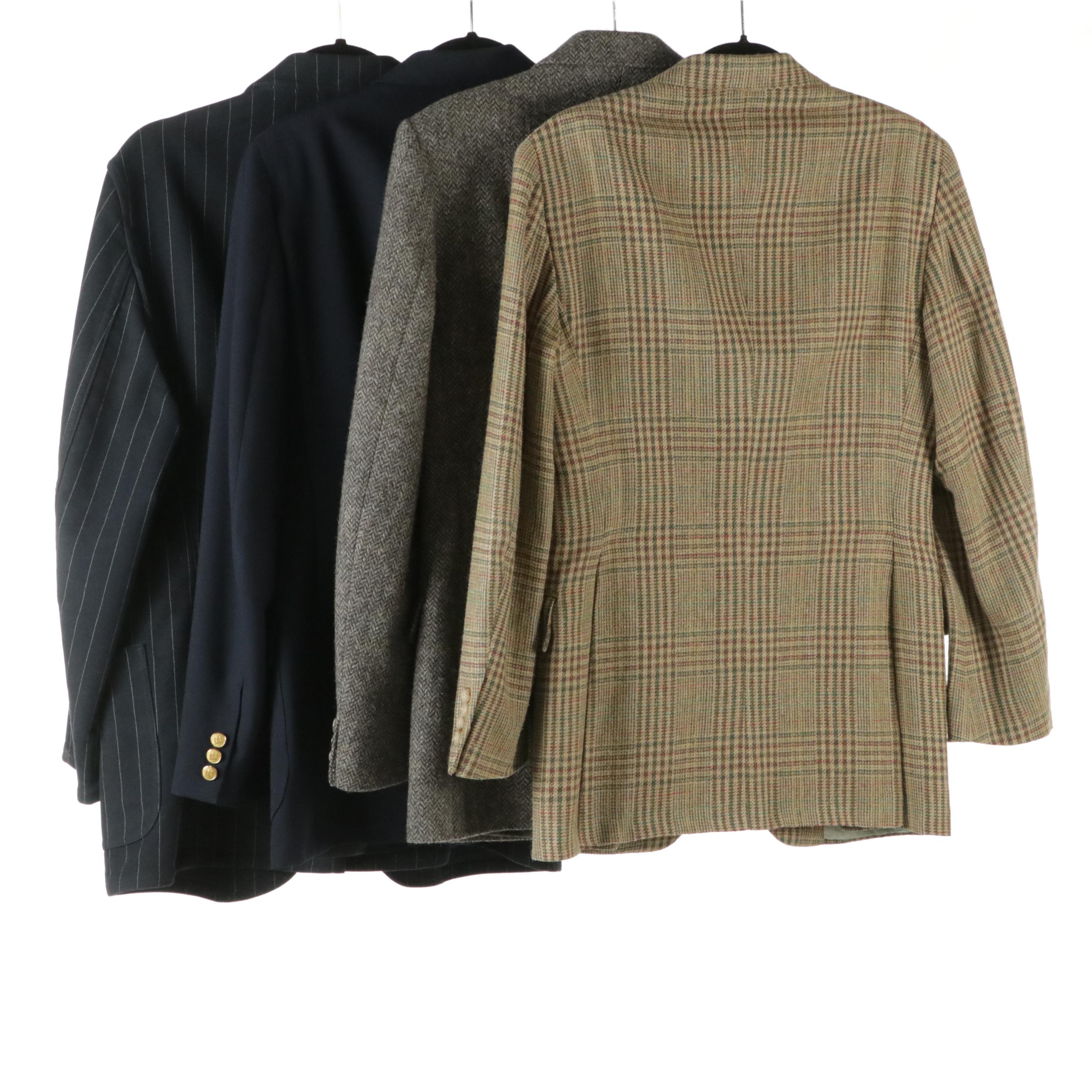 Men's Vintage Polo By Ralph Lauren Wool Blazer, Brooks Brothers and Other Blazer