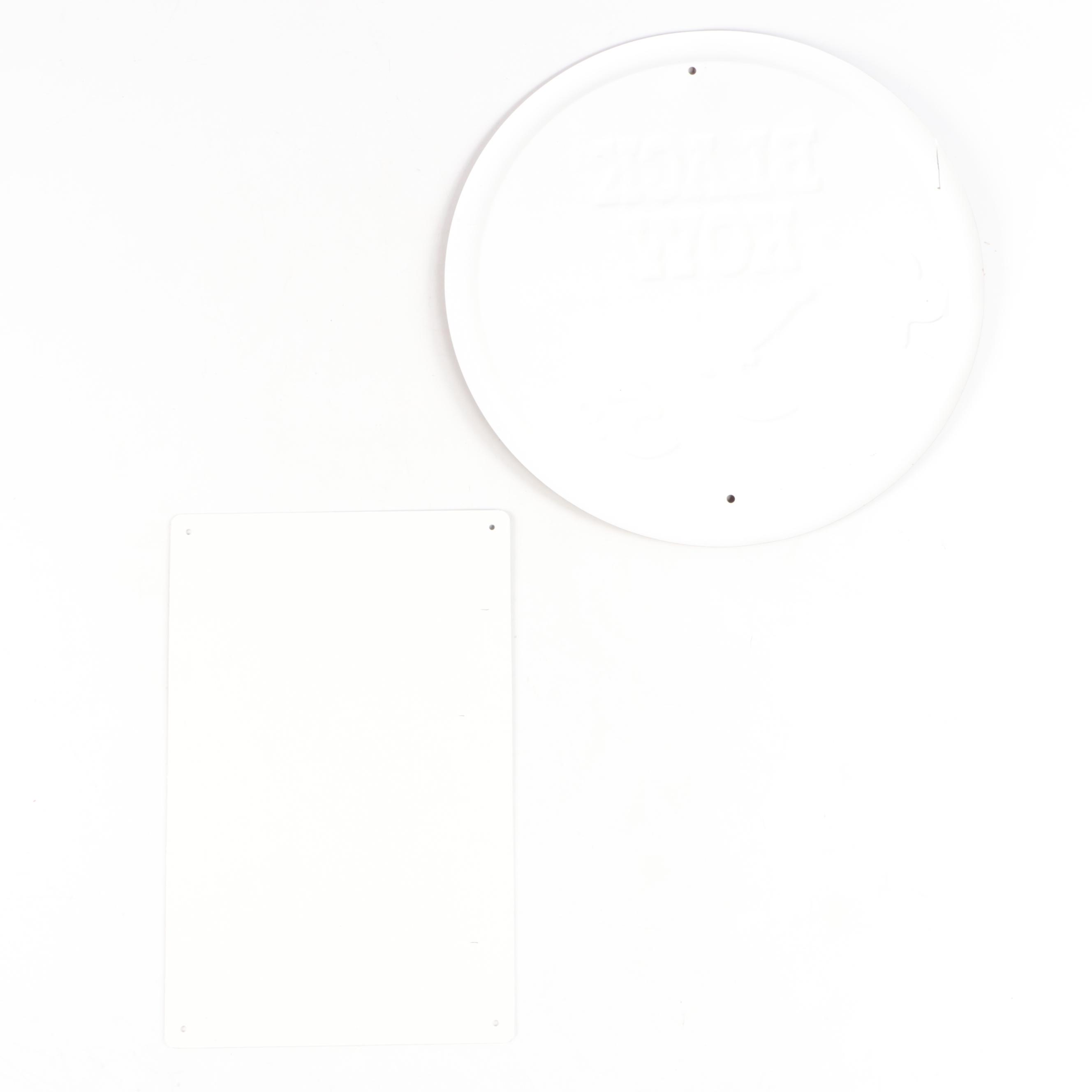 Retro Style Metal Food Advertisement Signs