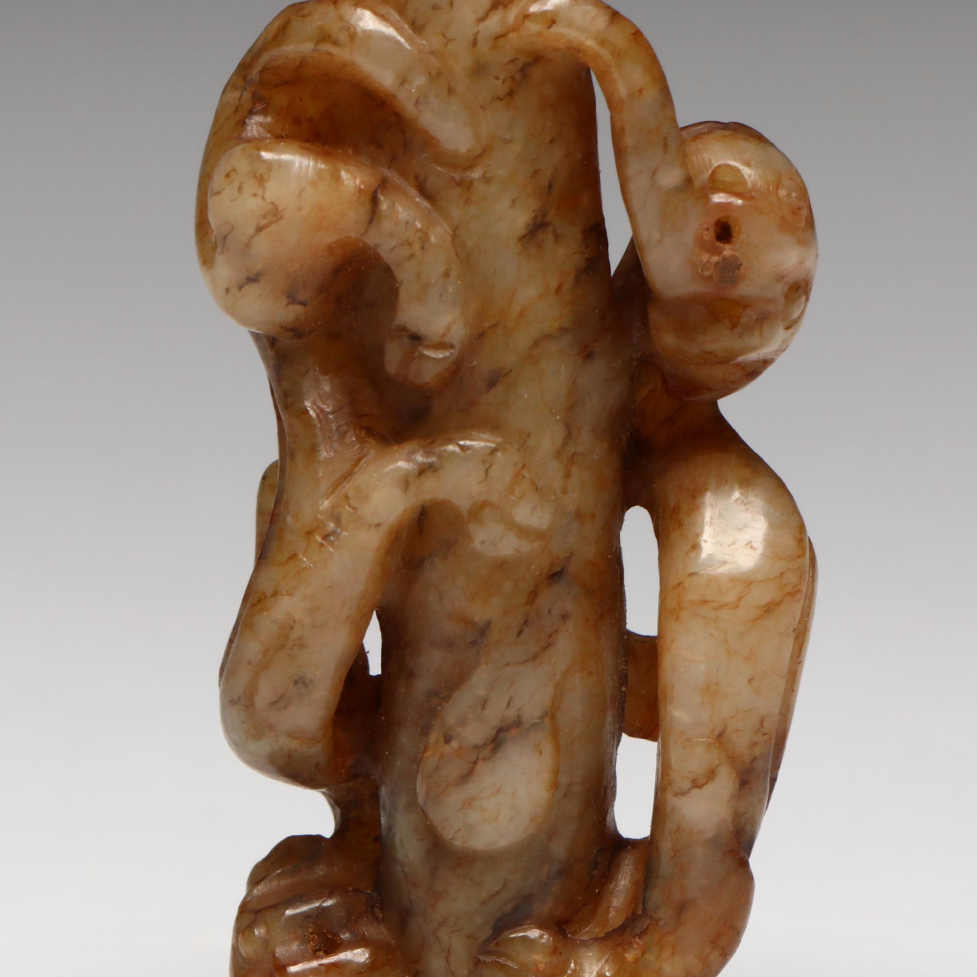 Chinese Carved Serpentine Pendant