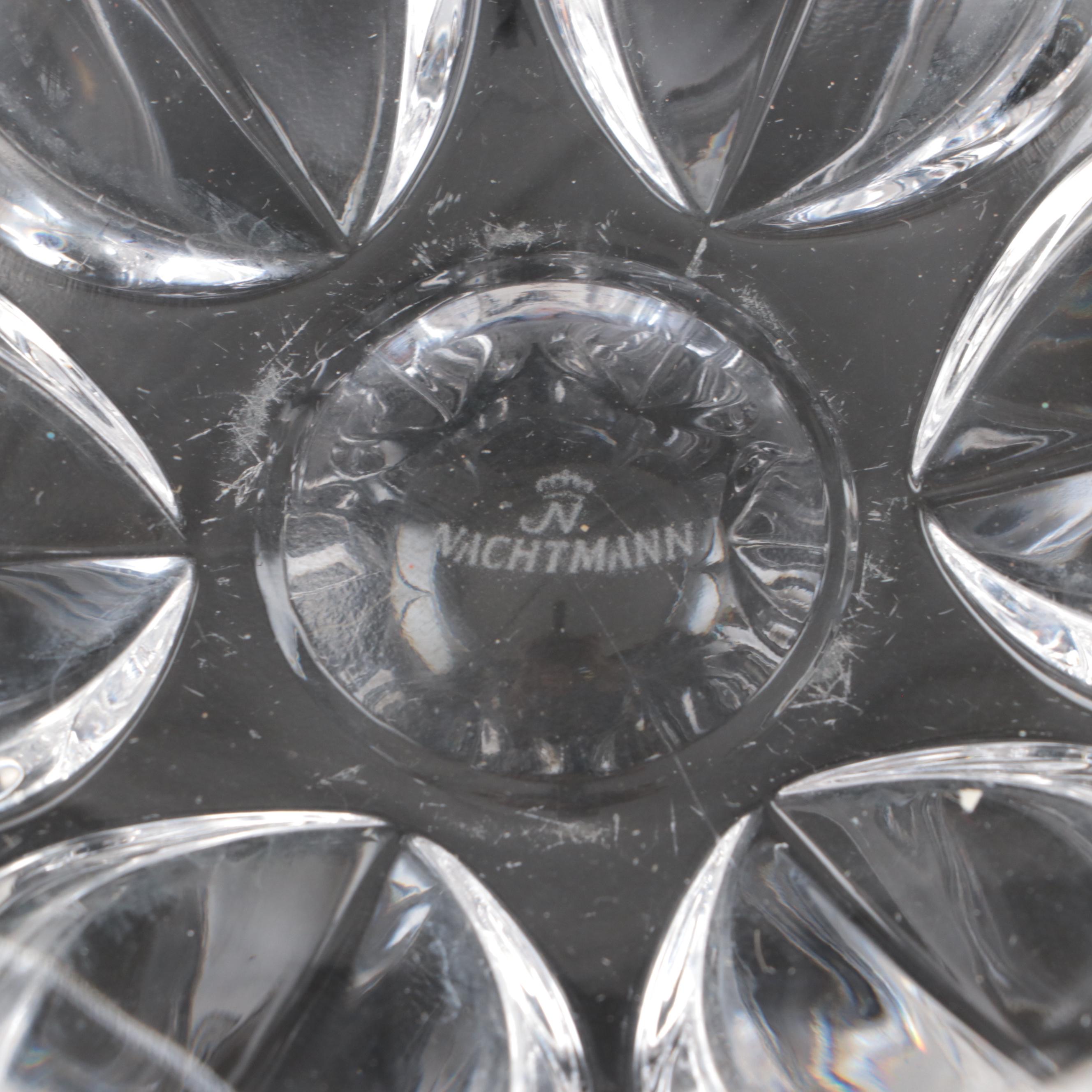 Mikasa Vase with Marquis by Waterford and Other Crystal Bowls and Vessels