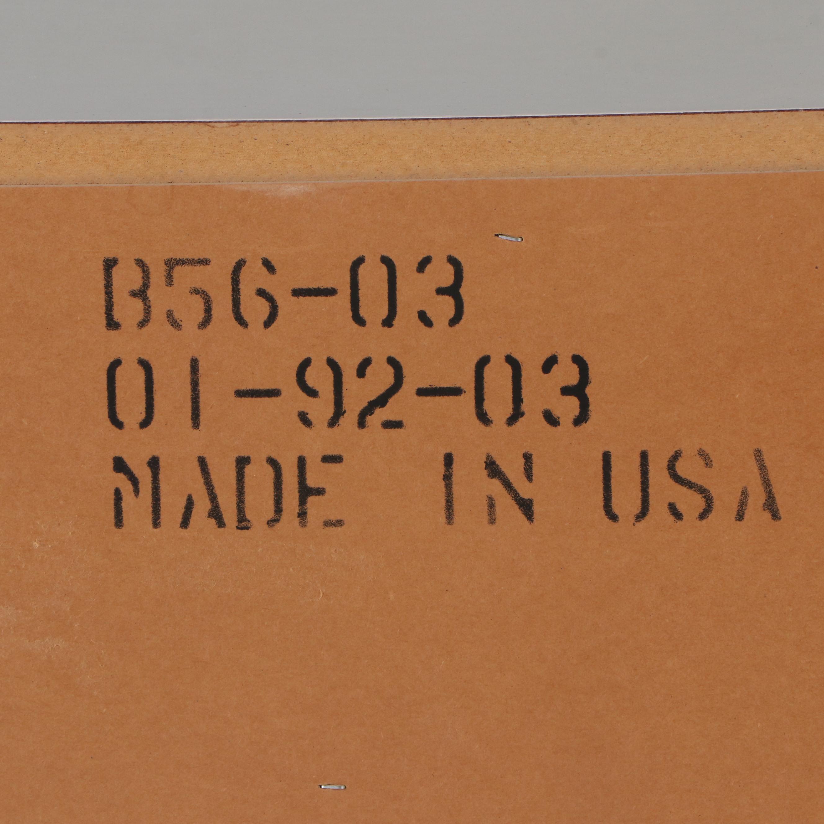 Two Louis XV Style Painted Wood Commodes with Matching Wall Mirror