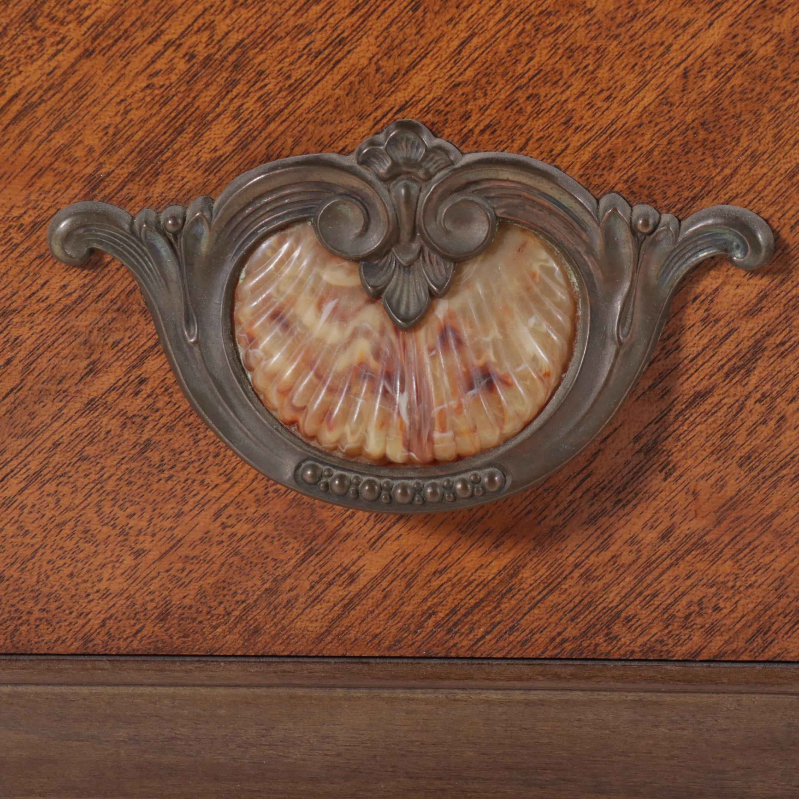 King-Kash Furniture Art Deco Style Walnut China Cabinet, Early to Mid-20th C.