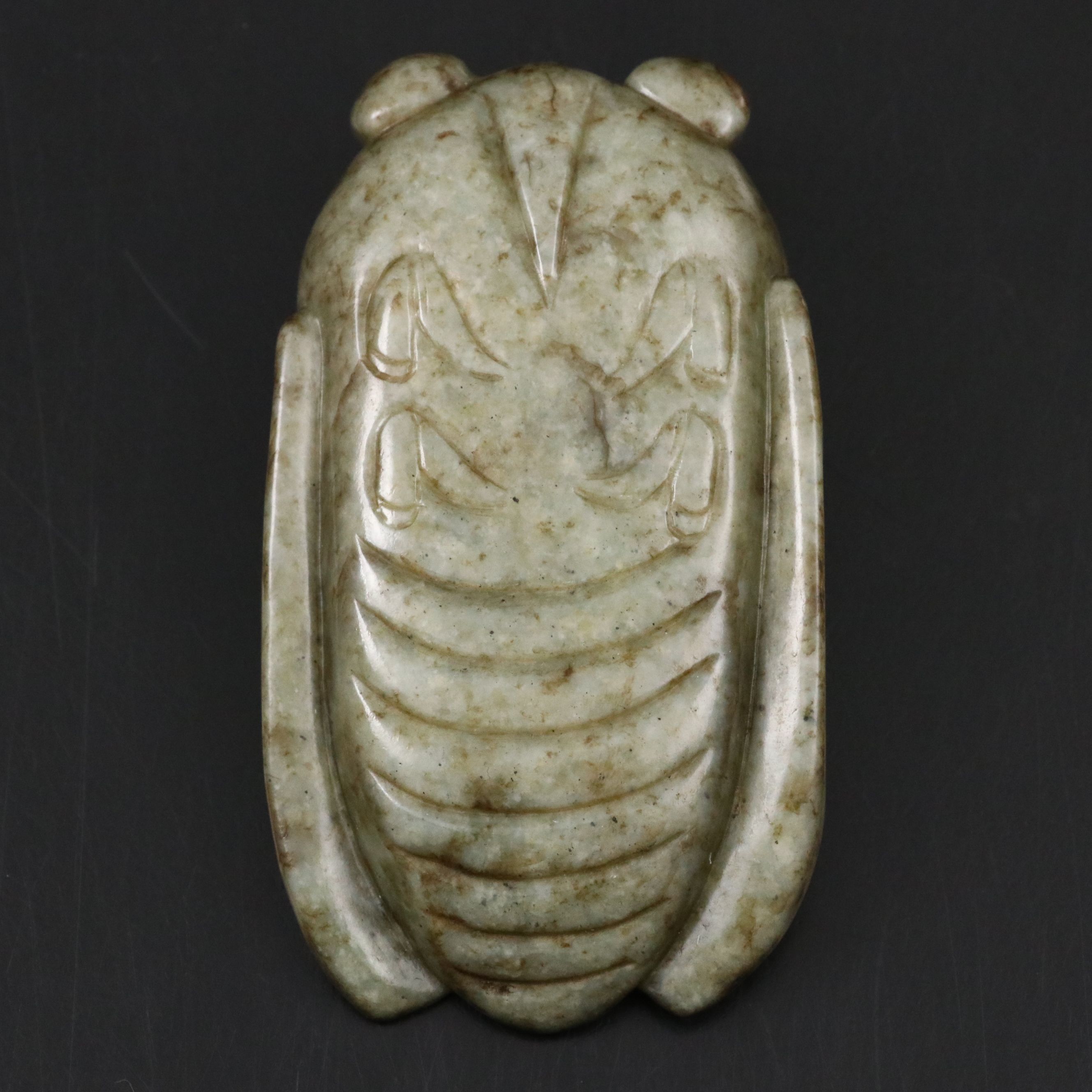 Chinese Carved Serpentine Cicada