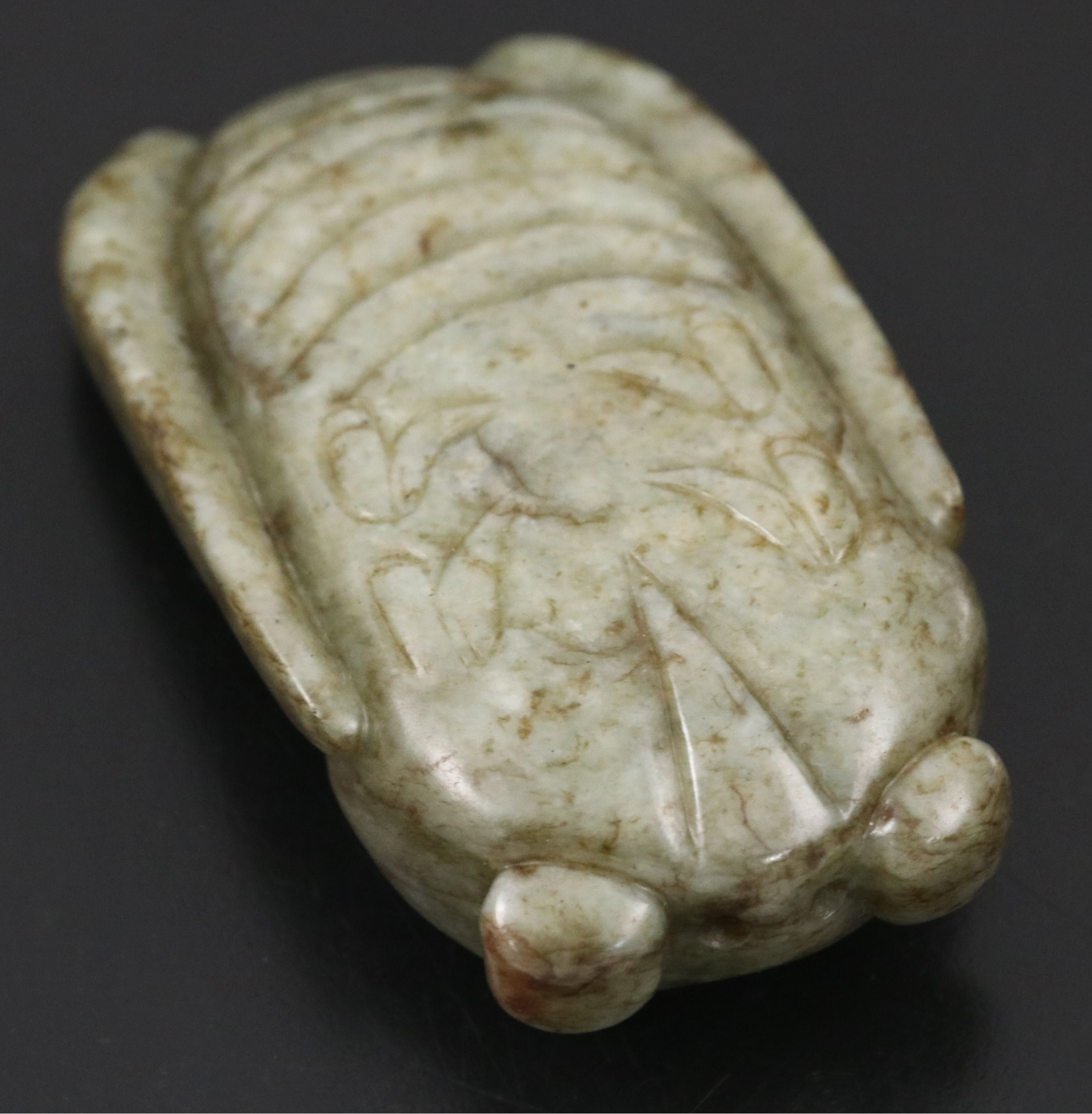 Chinese Carved Serpentine Cicada