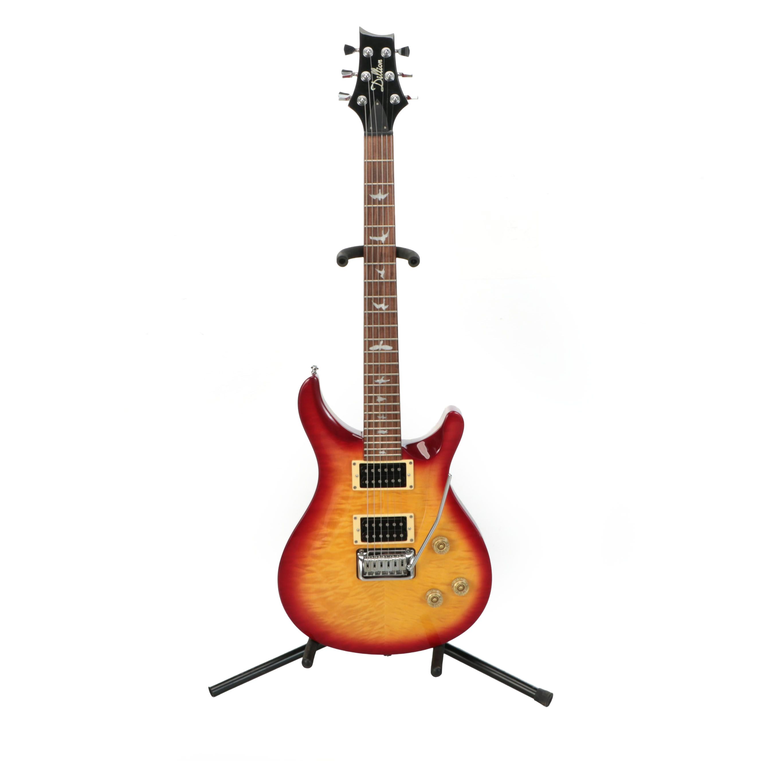 Dillion Sunburst PRS Style Six-String Right-Handed Electric Guitar