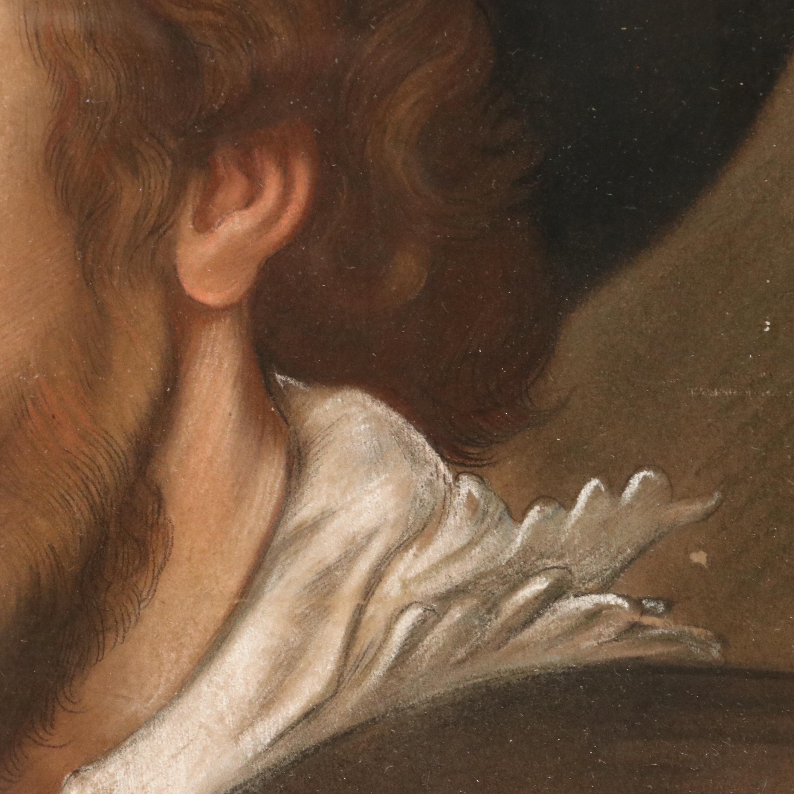 Pastel Portrait Drawing After "Self-Portrait" by Peter Paul Rubens