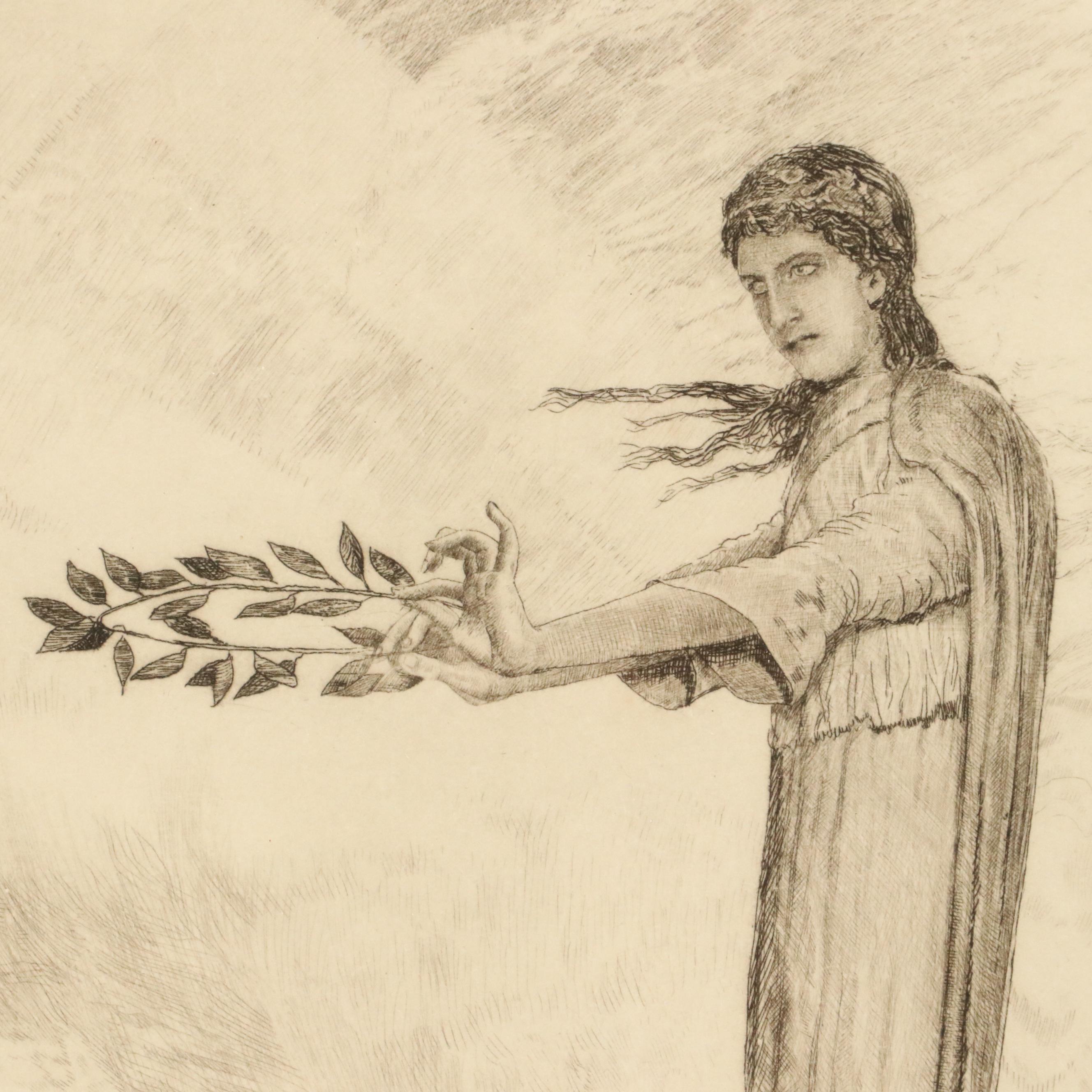 Joseph Uhl Etching from "Per Aspera ad Astra," c. 1921