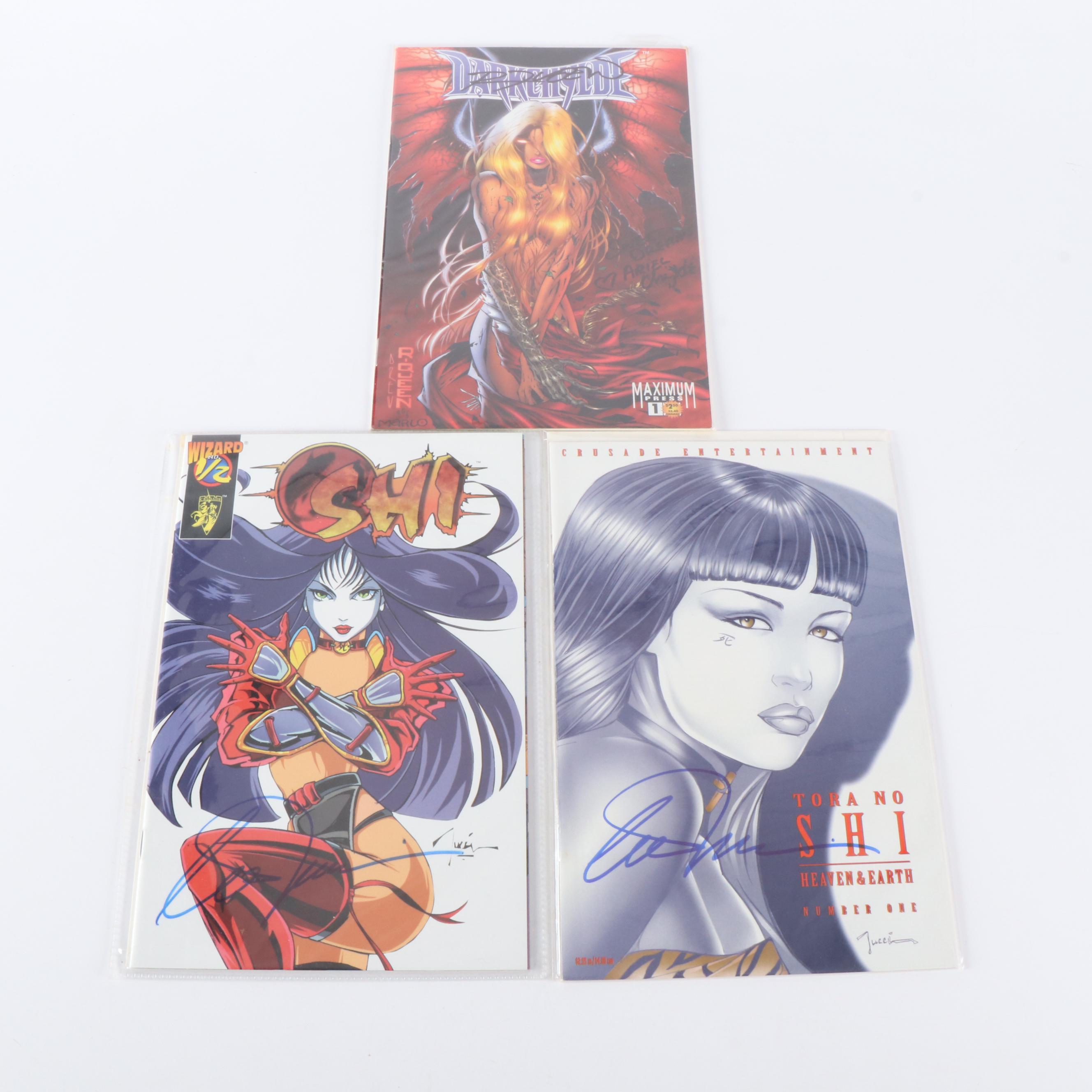 Randy Queen, Billy Tucci, and David Mack Signed Comic Books