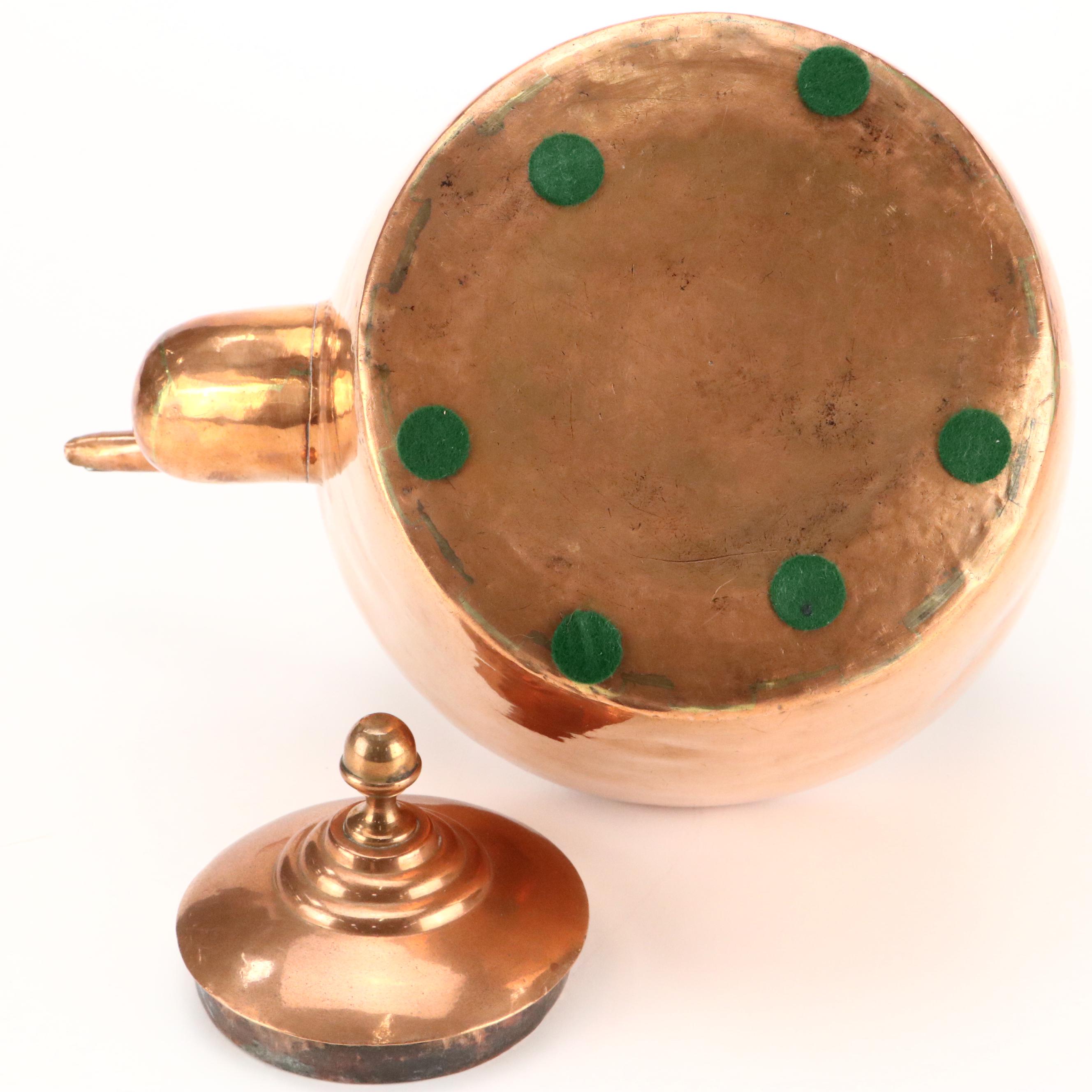 English Victorian Copper Kettle, 19th Century