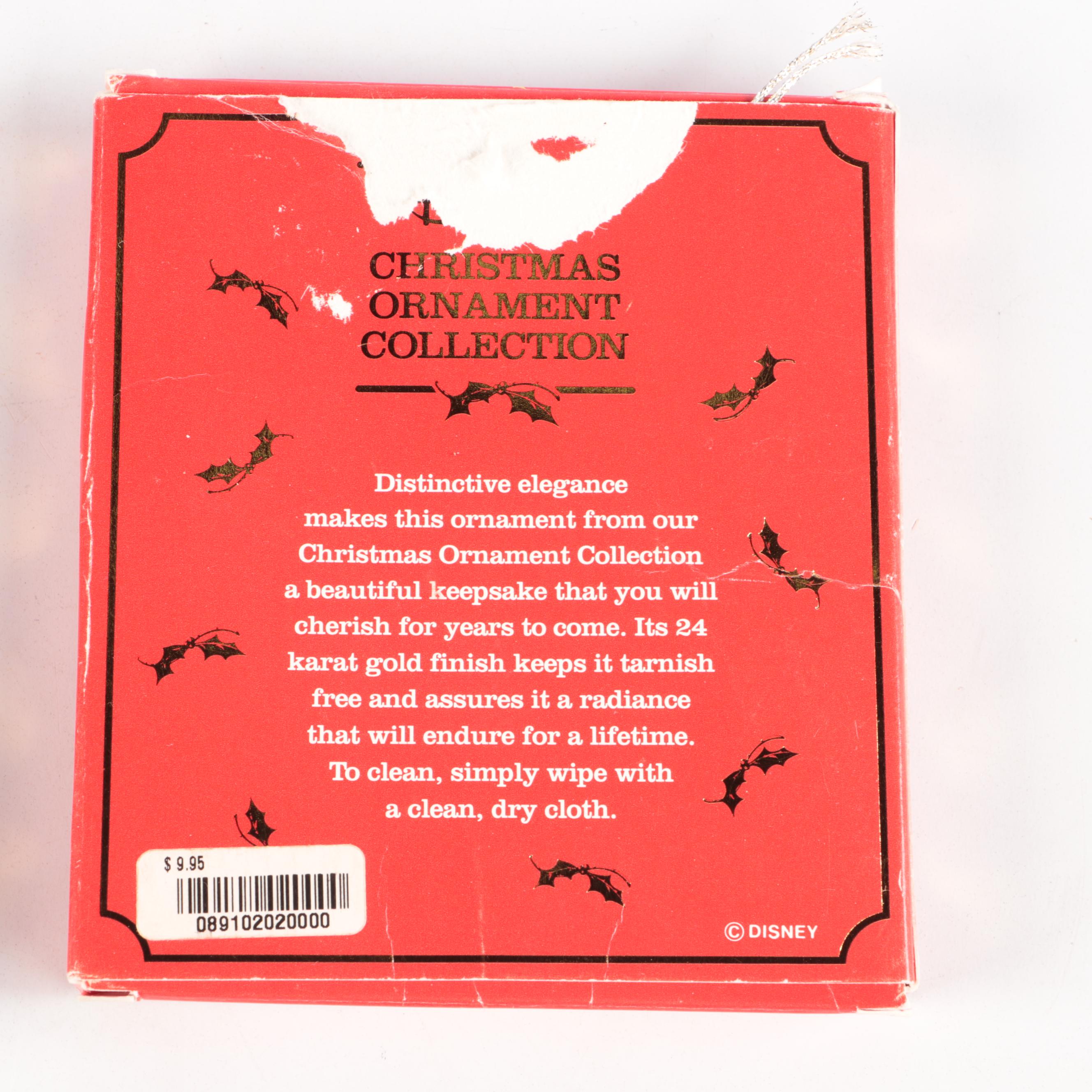 Lenox Porcelain Heart with Disney and Other Glass Ornaments