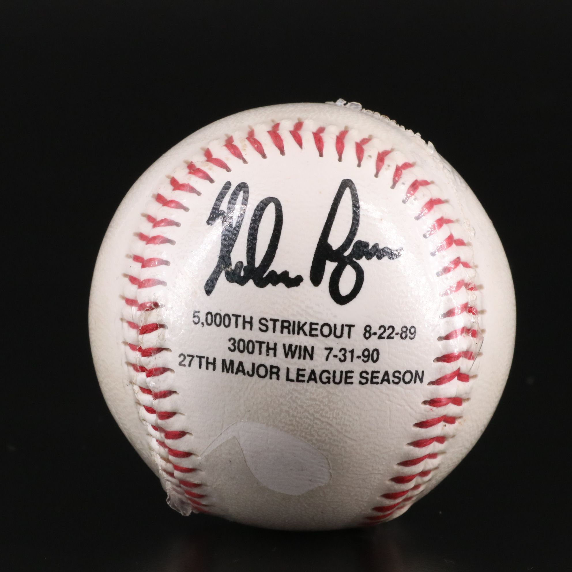 Nolan Ryan Facsimile Signed Baseball