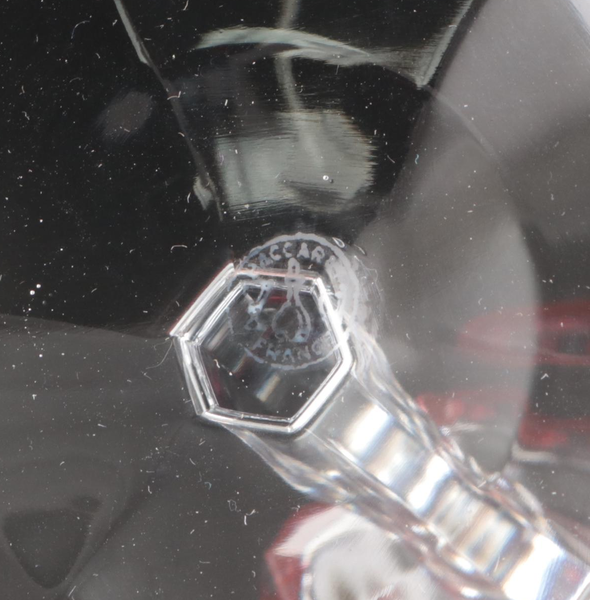 Baccarat "Harcourt-Versailles (Rose)" Crystal Rhine Wine Glasses