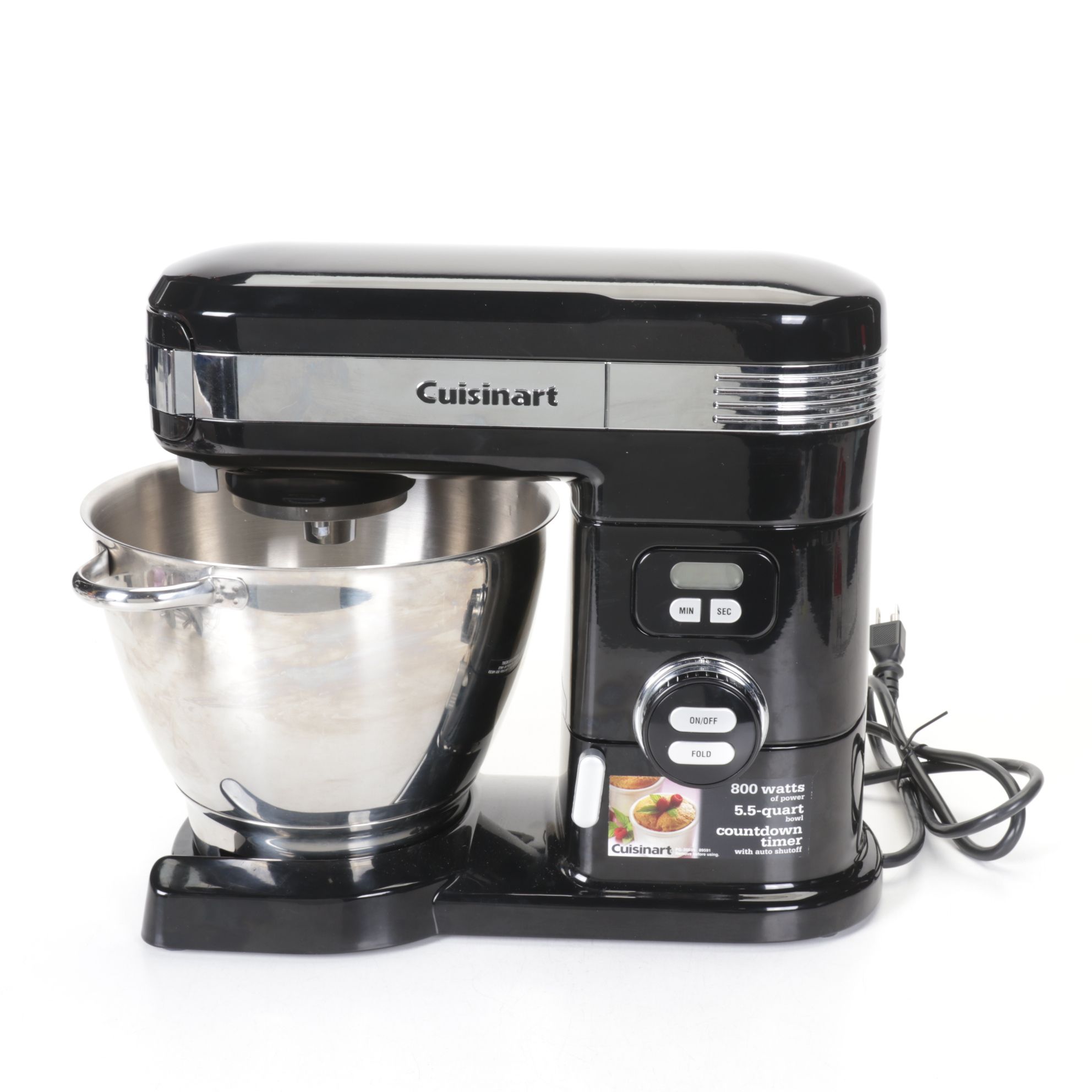 Cuisinart 5.5 Quart Stand Mixer with Cover & Attachments