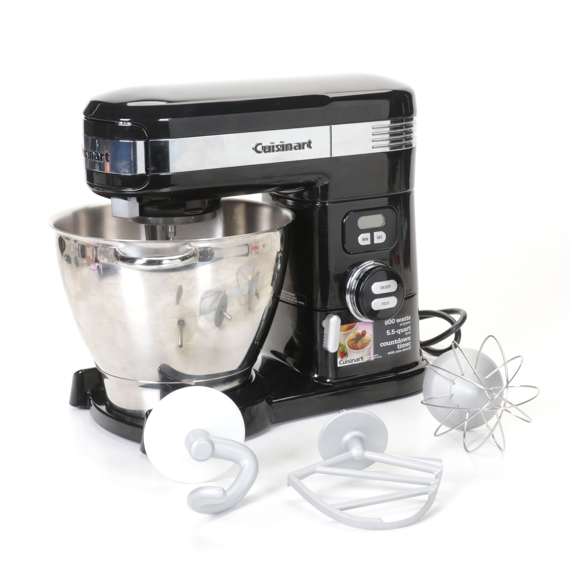 Cuisinart 5.5 Quart Stand Mixer with Cover & Attachments