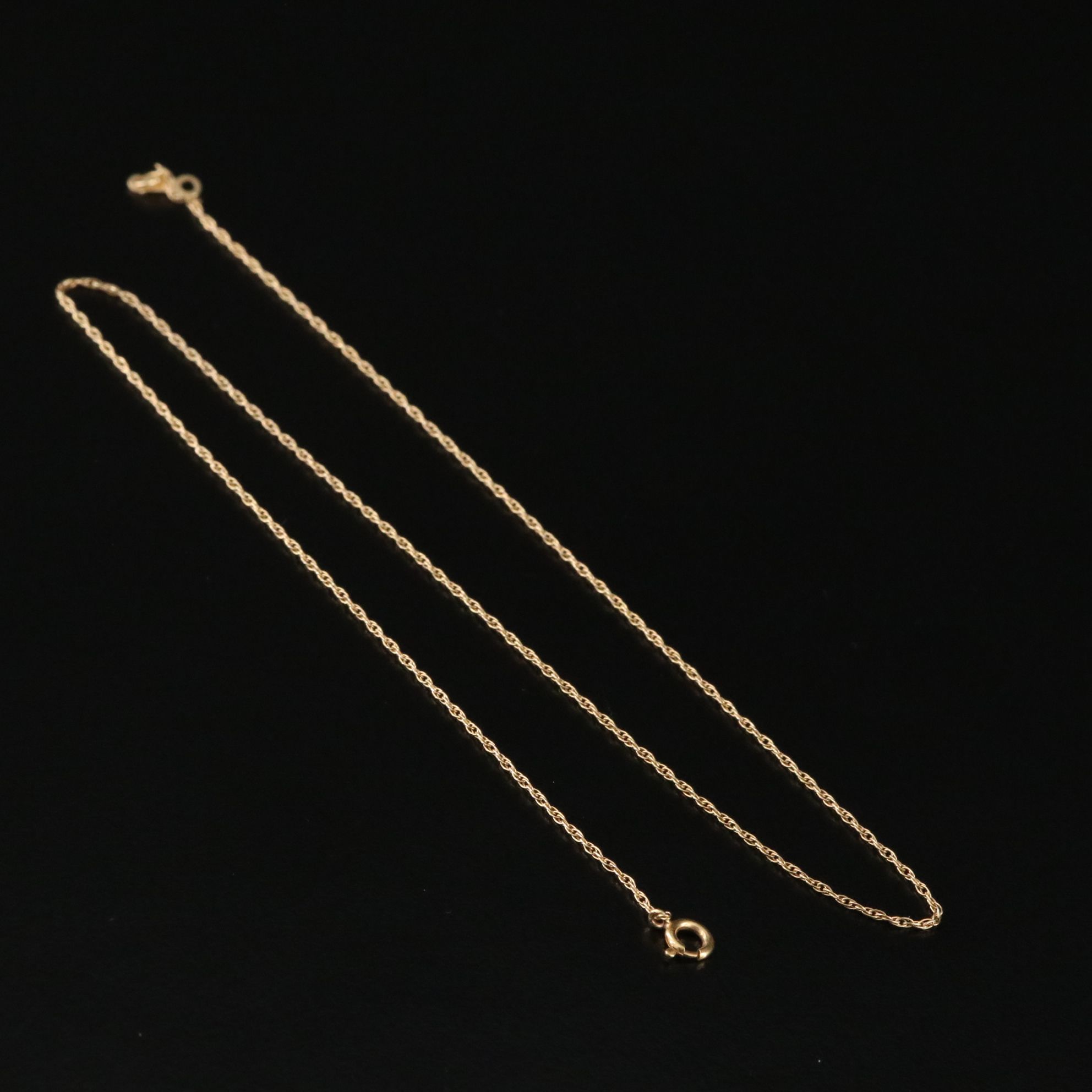 Vintage Binder Bros. Inc. 14K Singapore Chain Necklace