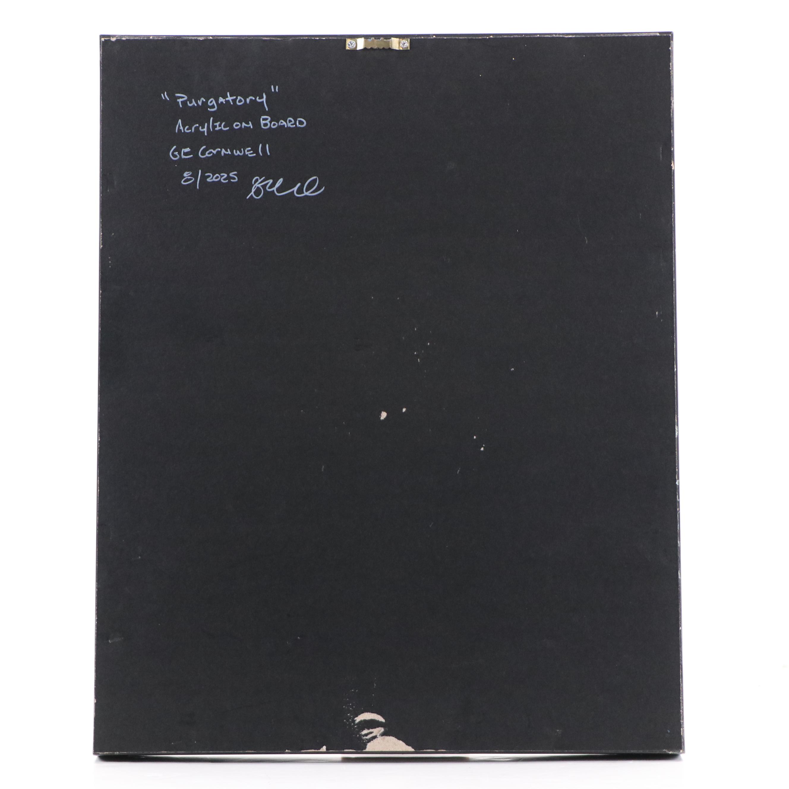 Gary E. Cornwell Abstract Acrylic Painting "Purgatory," 2025