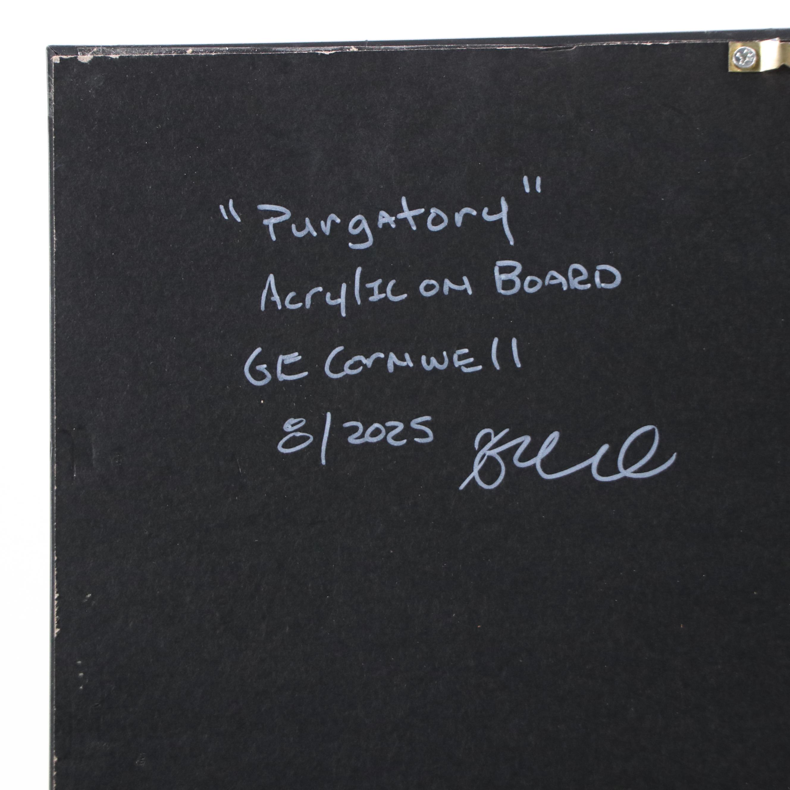 Gary E. Cornwell Abstract Acrylic Painting "Purgatory," 2025
